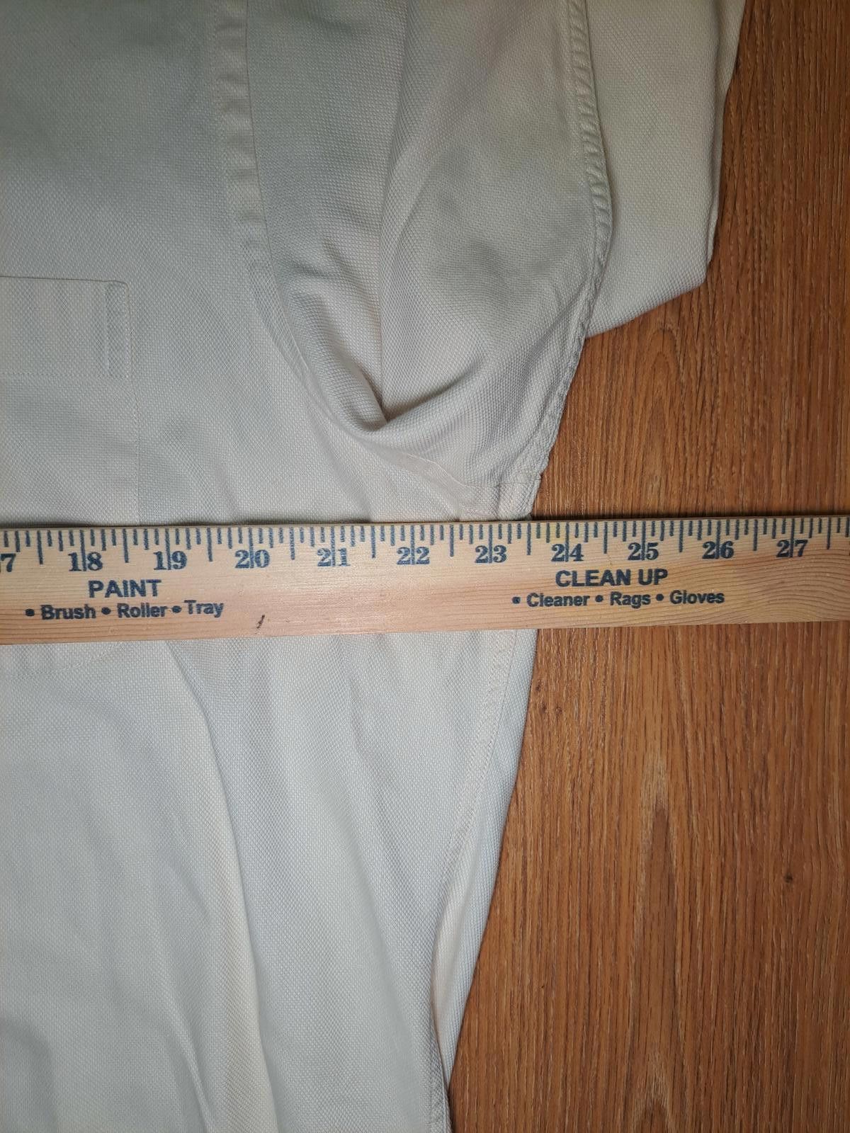 Hugo Boss Hugo Boss Dress Shirt Mens Medium 16-32/33 Beige 100% Cotton Size 38R - 8 Thumbnail