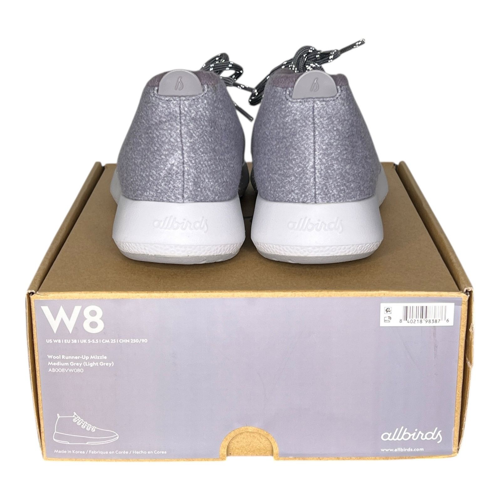 Allbirds Wool Runner-Up Mizzle Sneakers Weather-Resistant Lightweight Size US 8 / IT 38 - 6 Thumbnail
