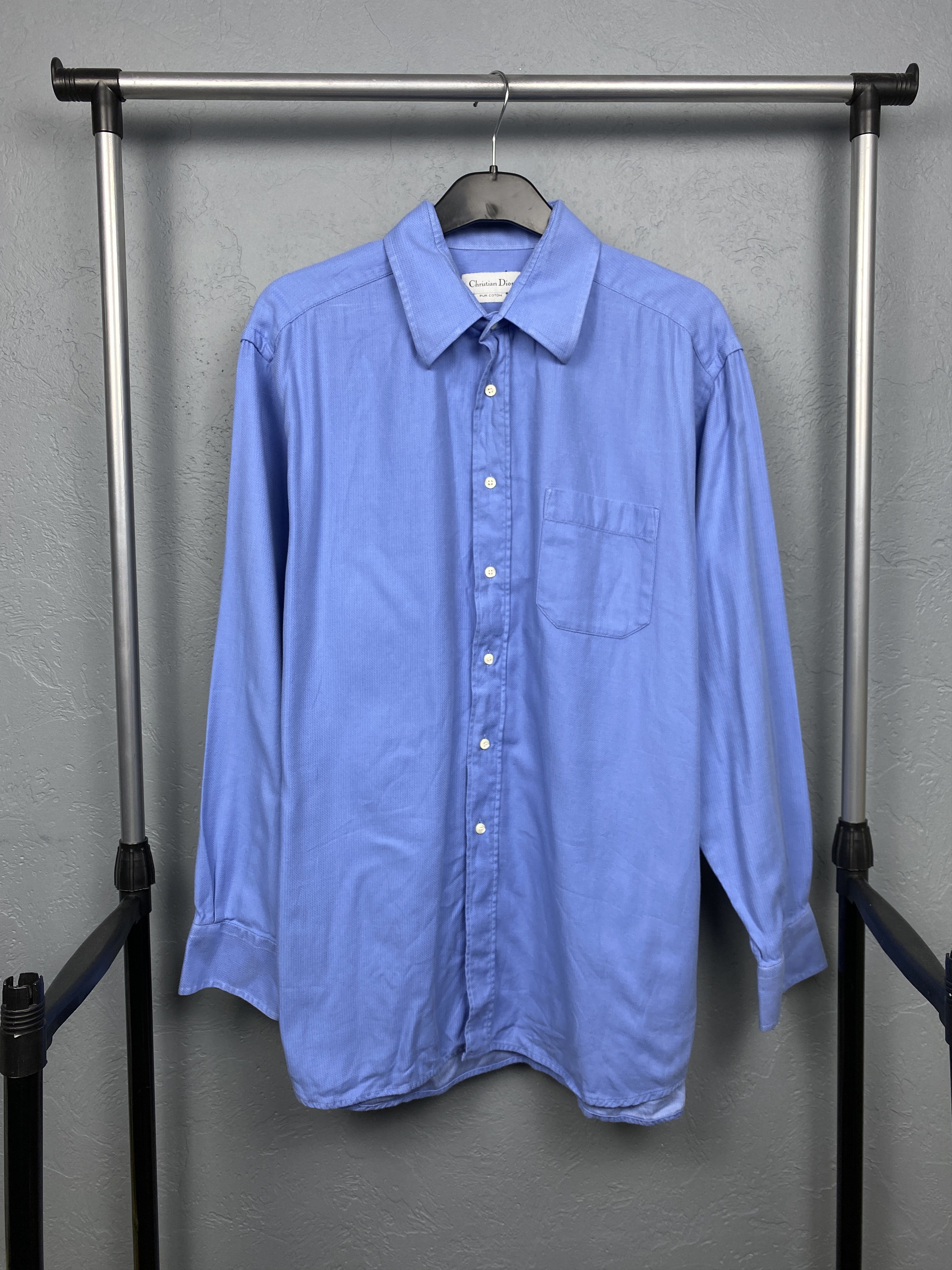 Christian Dior Monsieur Christian Dior Vintage Mens Long Sleeve Classic Shirt Size US XL / EU 56 / 4 - 1 Thumbnail