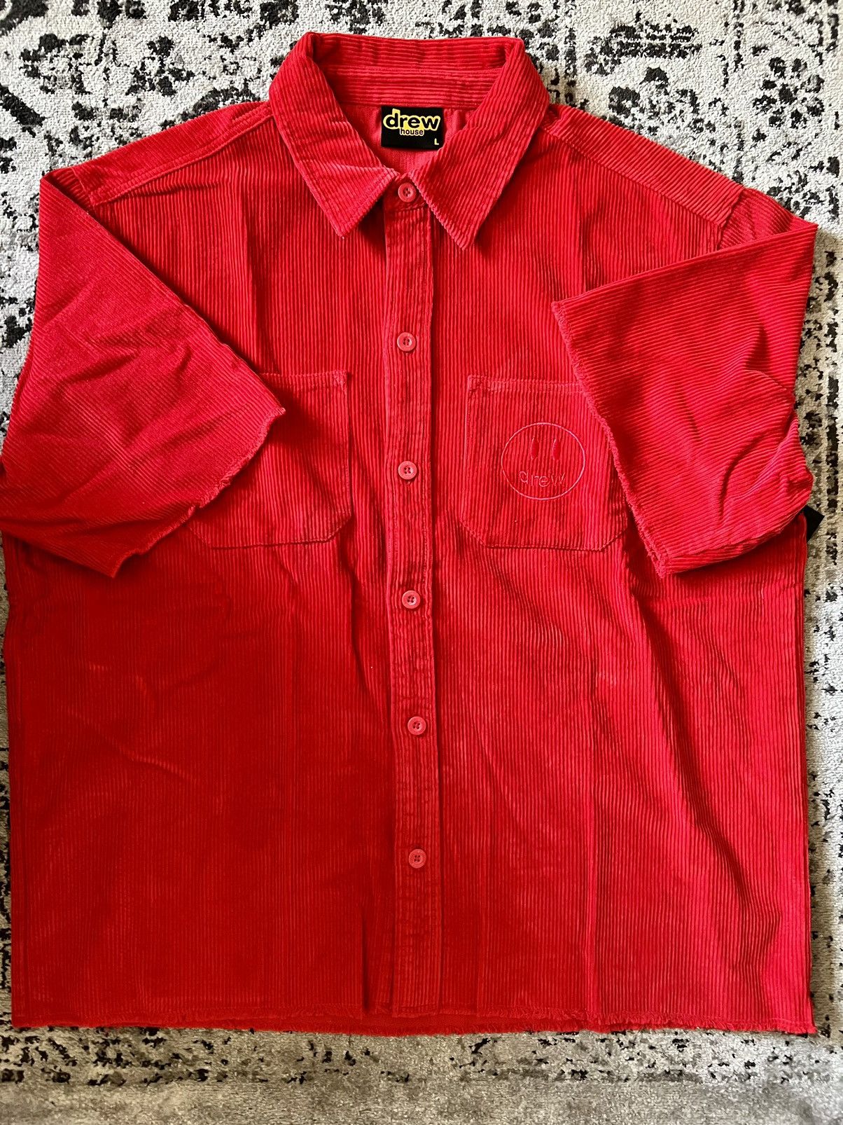 Drew House DREW CORDUROY SHORT SLEEVE SHIRT RED Size US L / EU 52-54 / 3 - 1 Thumbnail