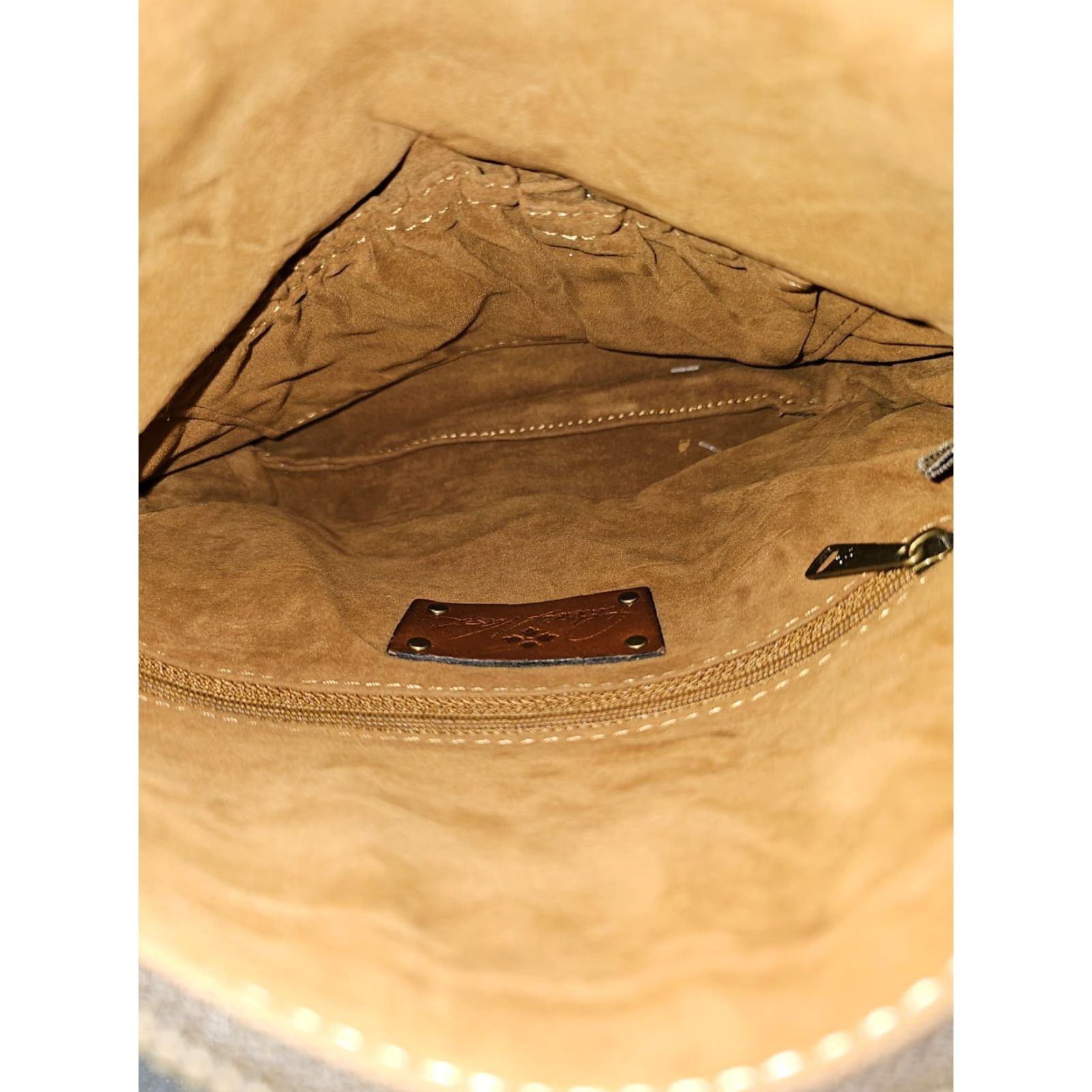 Patricia Nash VINTAGE Patricia Nash Valerie Leather Fold-Over Wristlet Clutch Cognac Tan Clutch Women Medium Size ONE SIZE - 6 Thumbnail