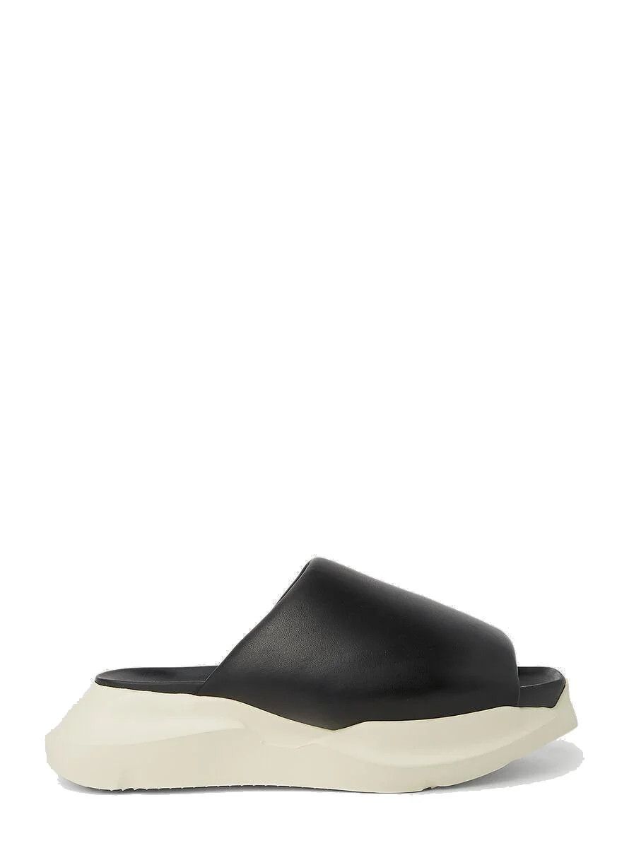 image of Rick Owens Geth Puffer Slides in Black, Men's (Size 11)