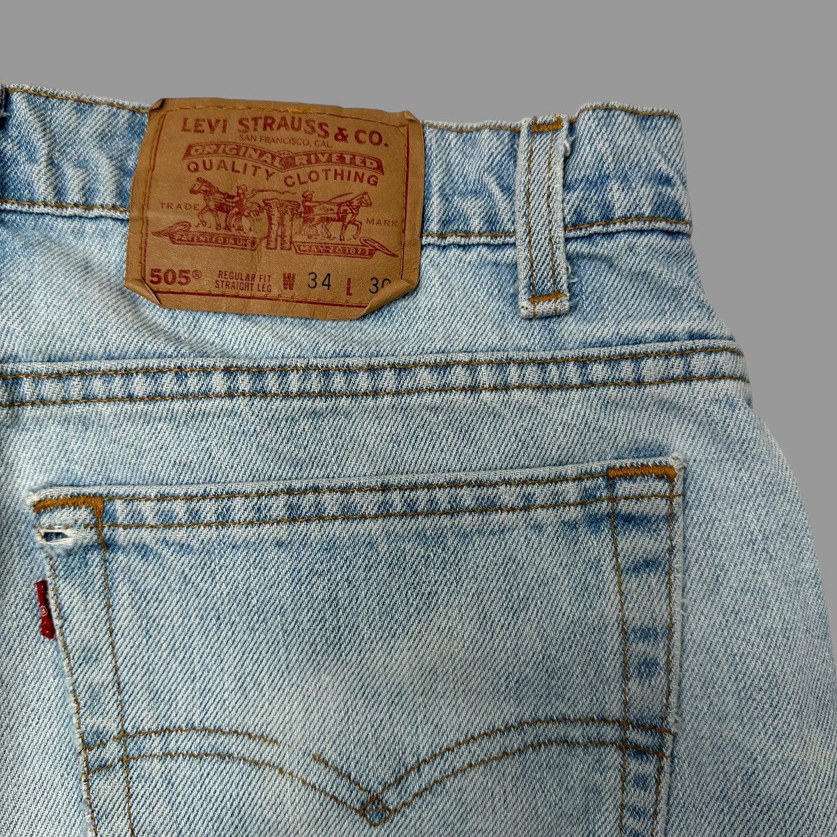Levi's × Vintage Vintage 1990s Levi’s 505 jeans Size US 34 / EU 50 - 5 Thumbnail