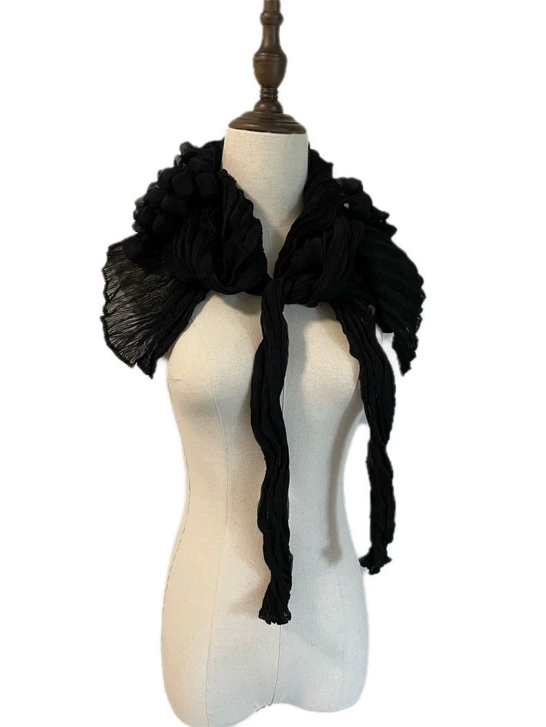 Issey Miyake Issey Miyake size:2 Black main line bubble collar wicker c Size XS / US 0-2 / IT 36-38 - 5 Thumbnail