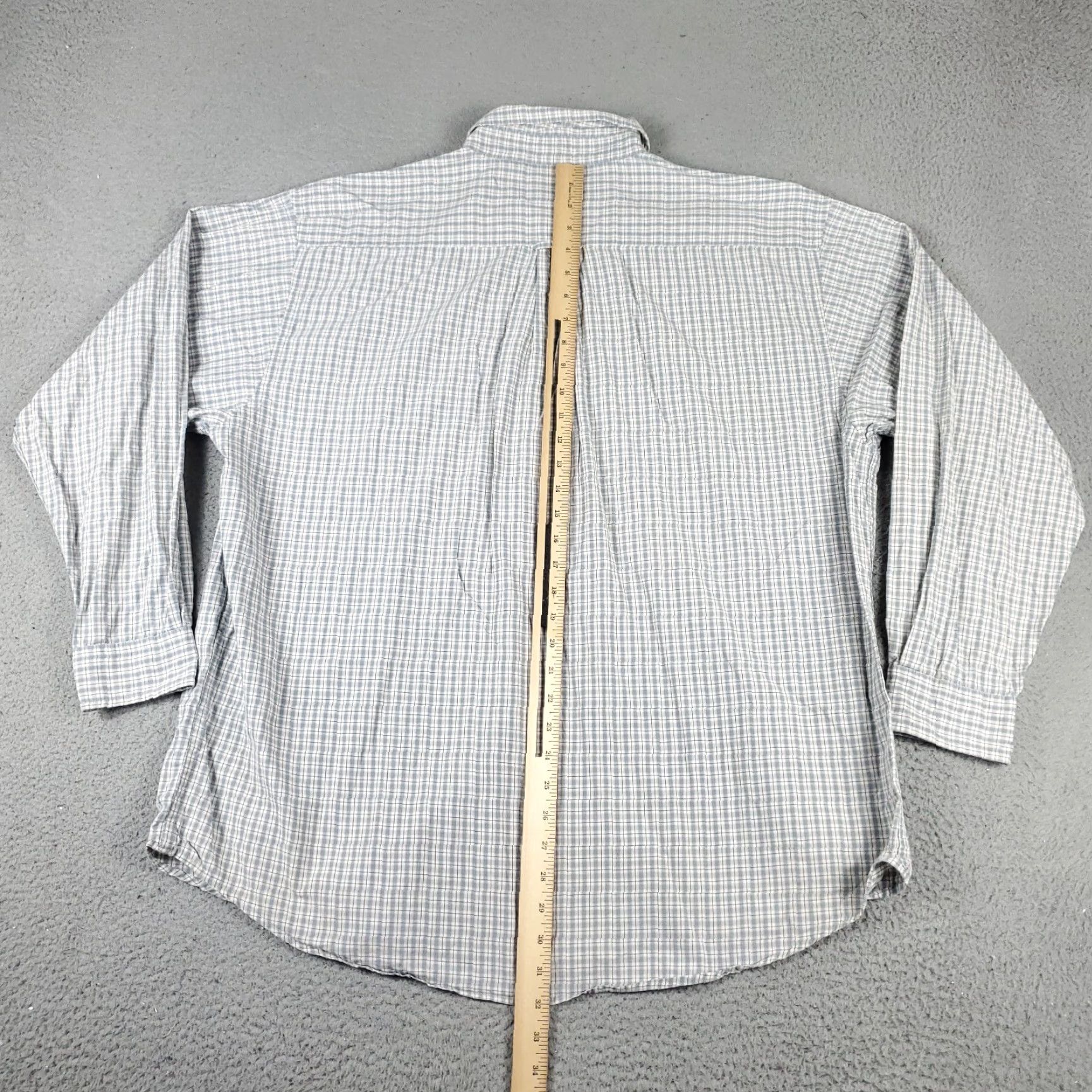 American Eagle Outfitters American Eagle Outfitters Button-Up Shirt Mens XL Gray Plaid Long Sleeve Casual Size US XL / EU 56 / 4 - 4 Thumbnail