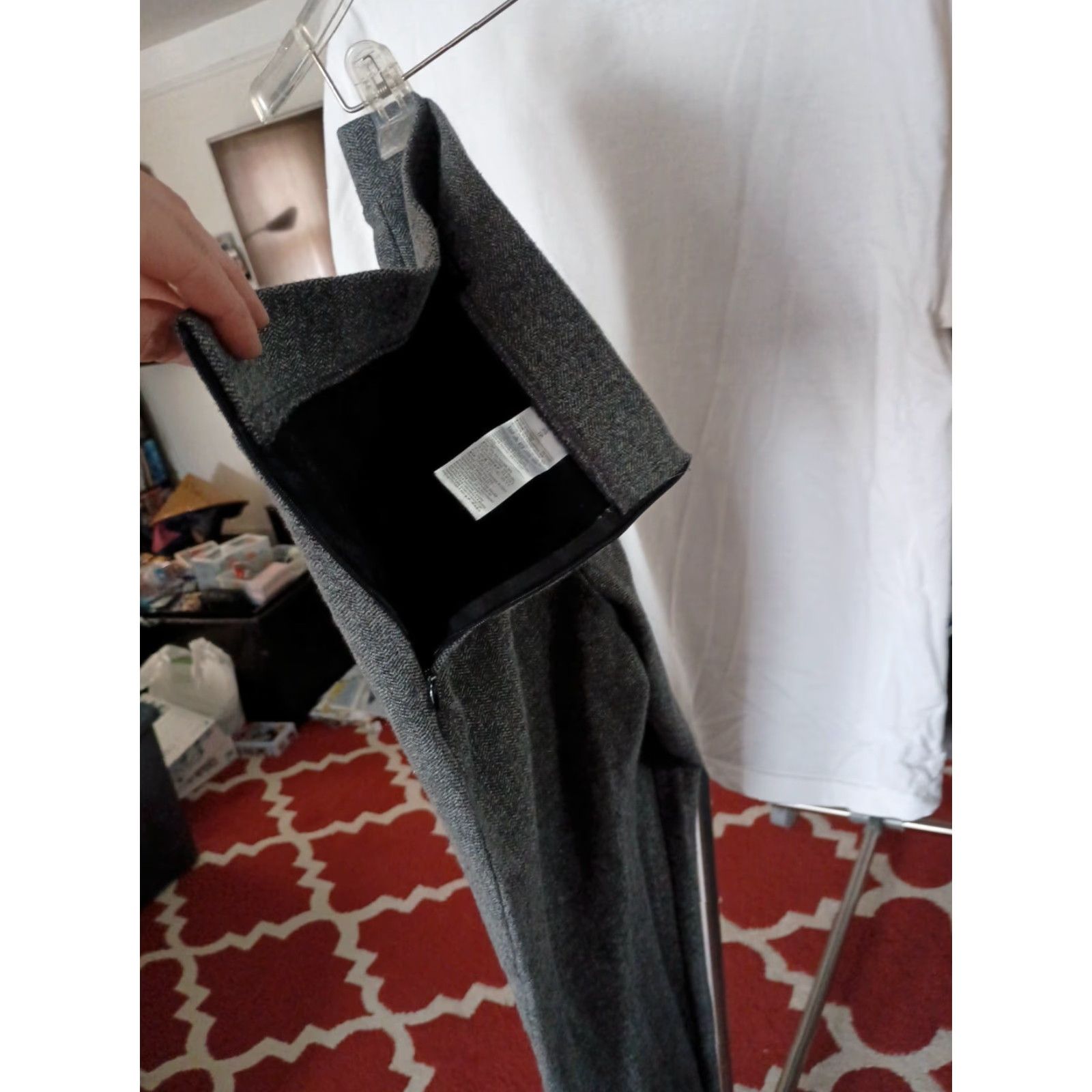 Banana Republic VINTAGE Banana Republic Dress Pants Women XS Gray Cotton Blend Side Zip Pants Dress Pants Women XS Gray Banana Republic Vintage Size 26" / US 2 / IT 38 - 4 Thumbnail