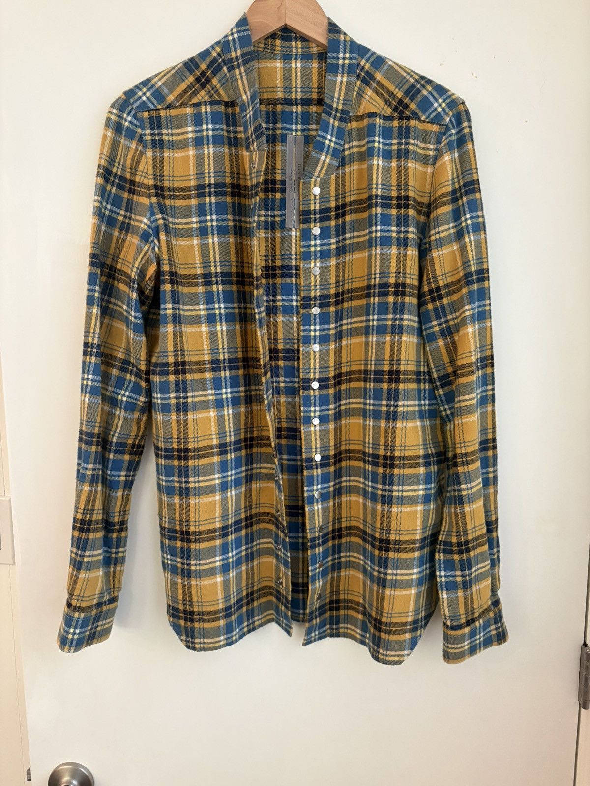 Rick Owens Rick Owens Acid Plaid Shirt Size US M / EU 48-50 / 2 - 2 Thumbnail