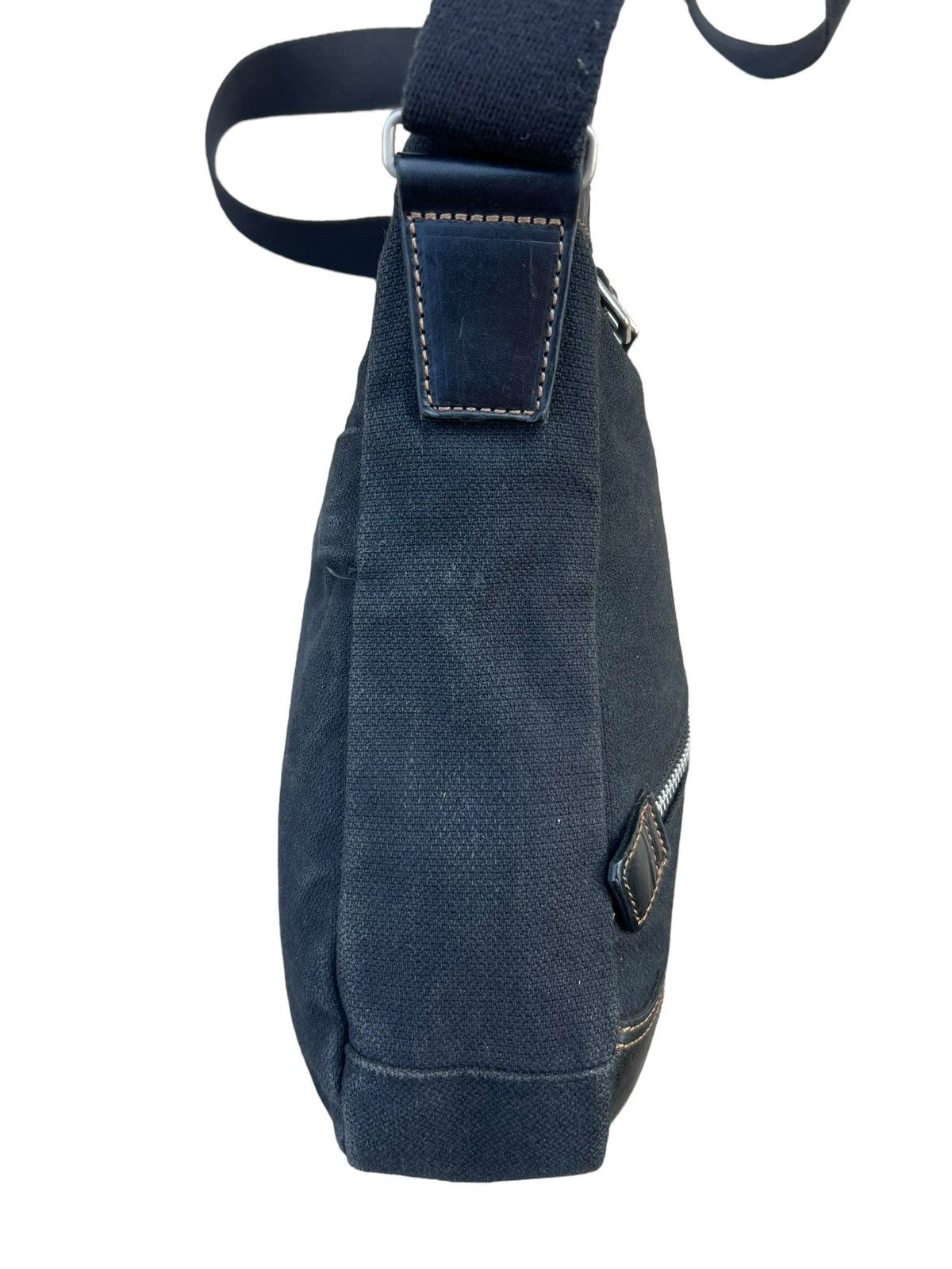 Katharine Hamnett London Vintage Katharine Hamnett London Hybrid Cotton Leather Bag Size ONE SIZE - 6 Thumbnail