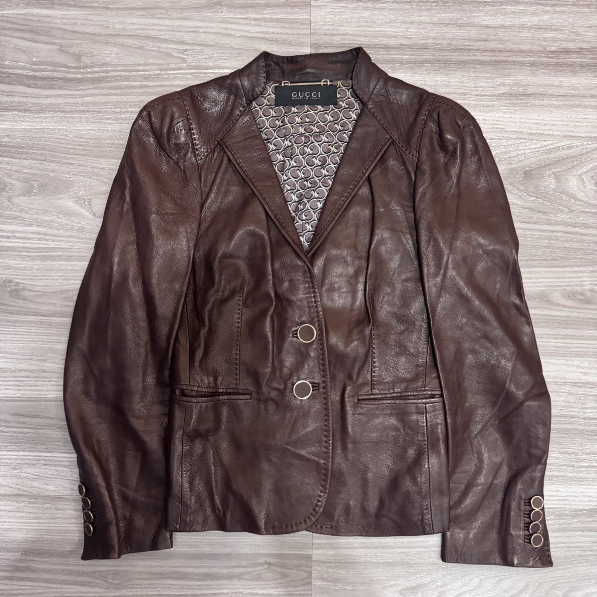 Gucci × Tom Ford Gucci leather jacket tomford Size XS / US 0-2 / IT 36-38 - 1 Thumbnail