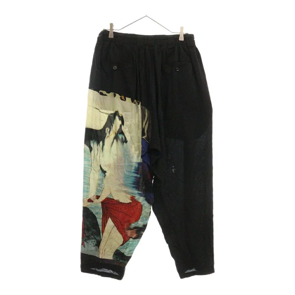 Yohji Yamamoto Yohji Yamamoto 19SS BLACK Scandal Easy Pants Size US 29 - 2 Thumbnail