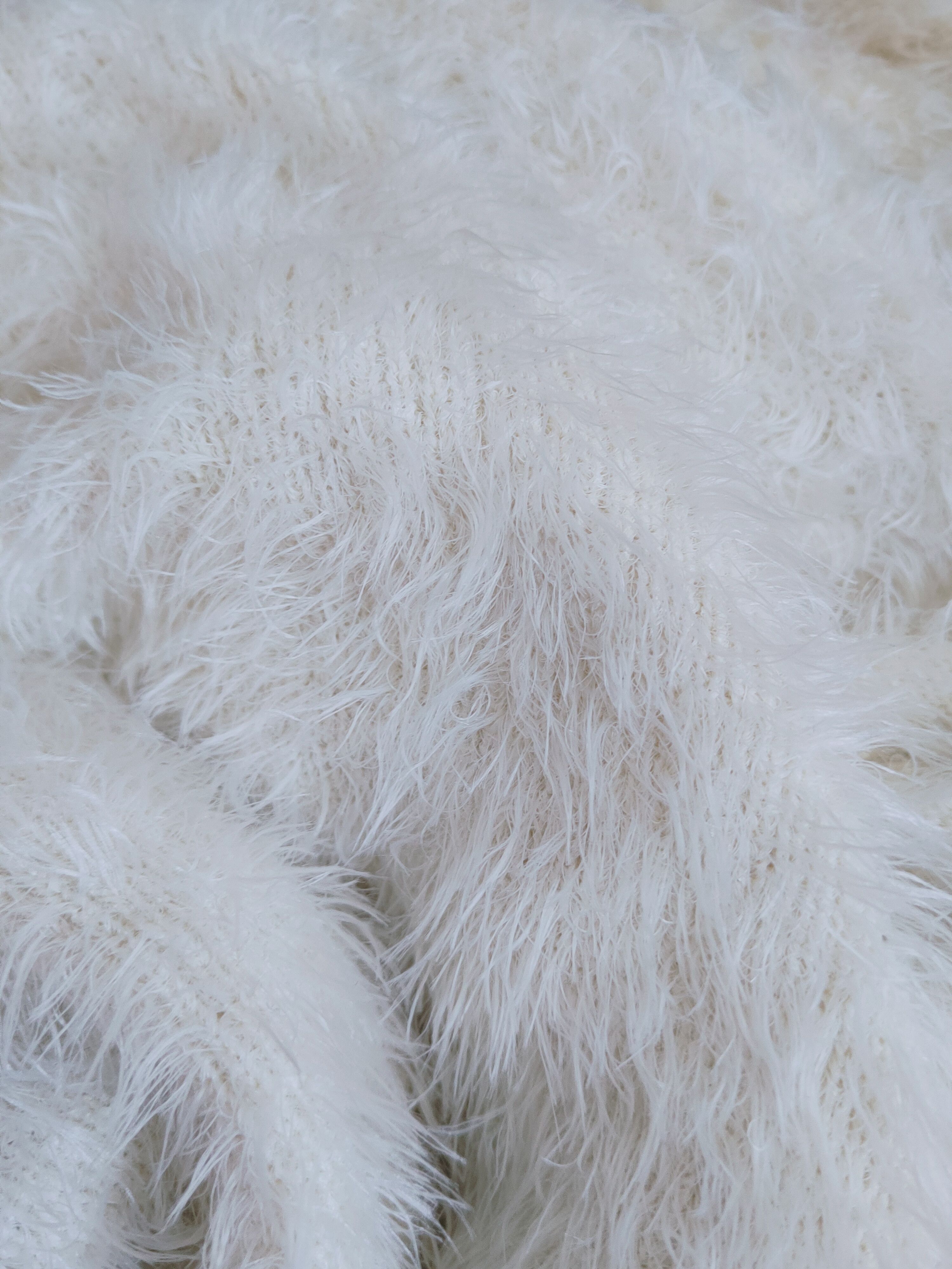 Homespun Knitwear Mercuryduo Cream Fur Mohair Knitwear Cardigan #2011 Size M / US 6-8 / IT 42-44 - 10 Thumbnail