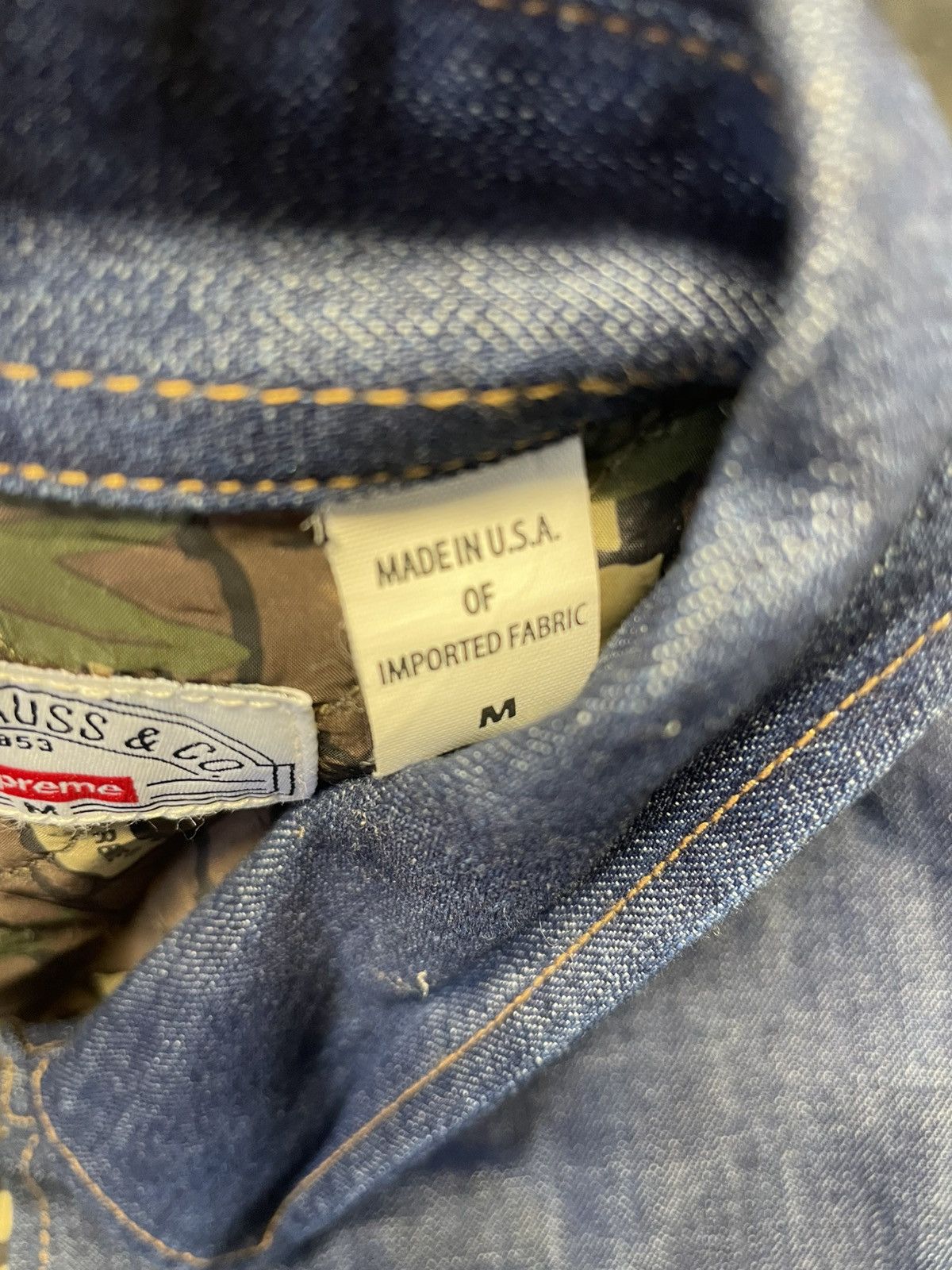 Levi's × Supreme Supreme FW13 western denim button up quilted Size US M / EU 48-50 / 2 - 9 Thumbnail
