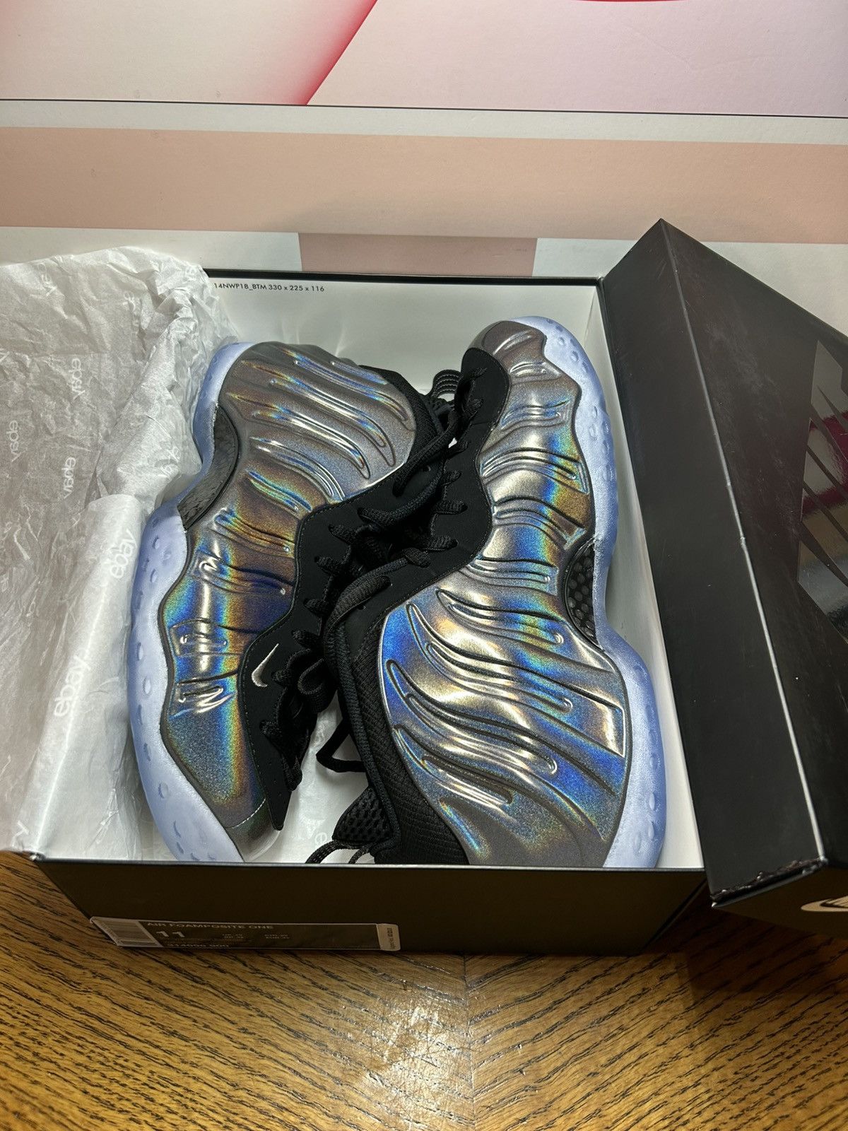Nike Size 11 - Nike Air Foamposite One Hologram 2015 NEW Size US 11 / EU 44 - 6 Thumbnail