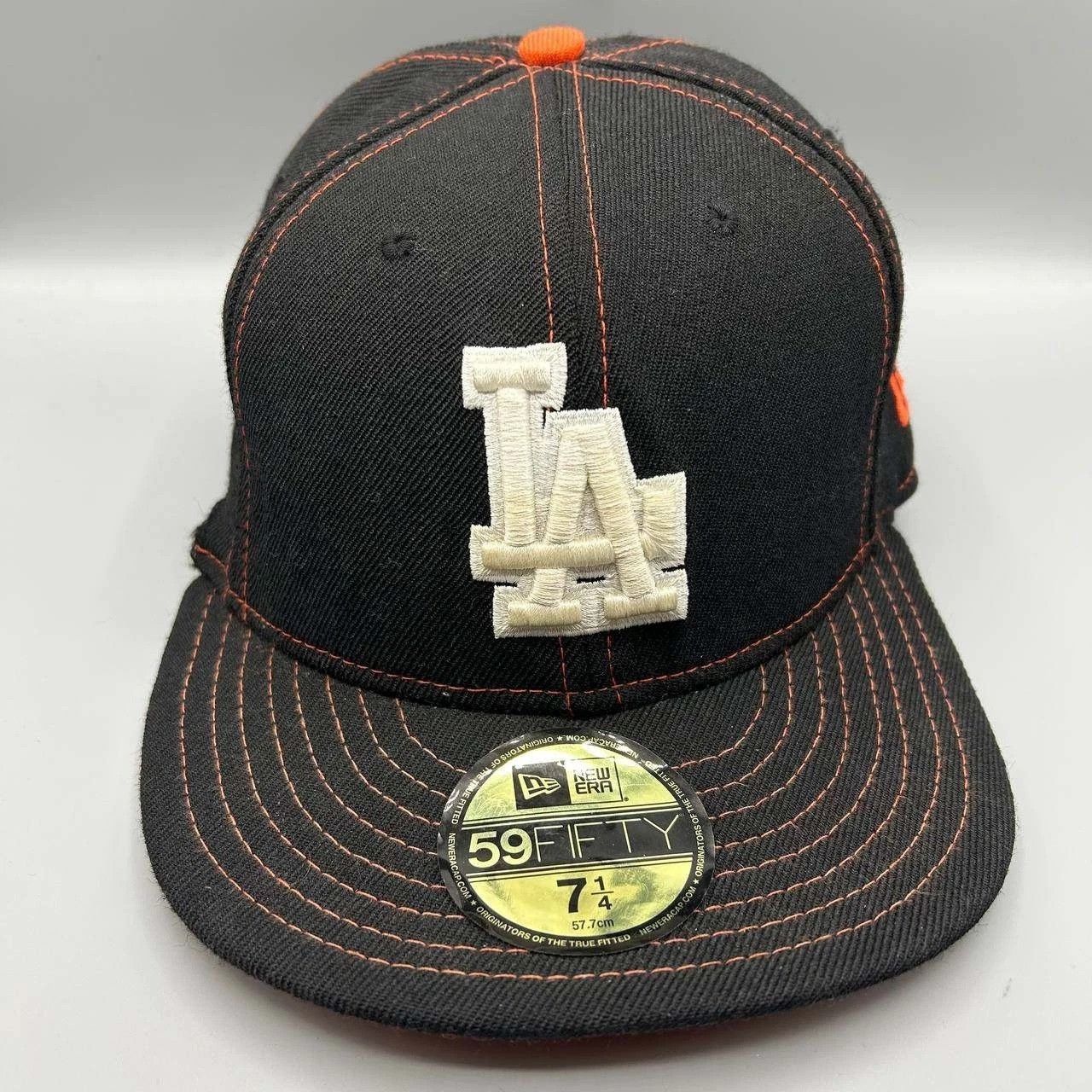 New Era × Stussy Stussy x New Era LA Cap (Black, 7 1/4) | Grailed