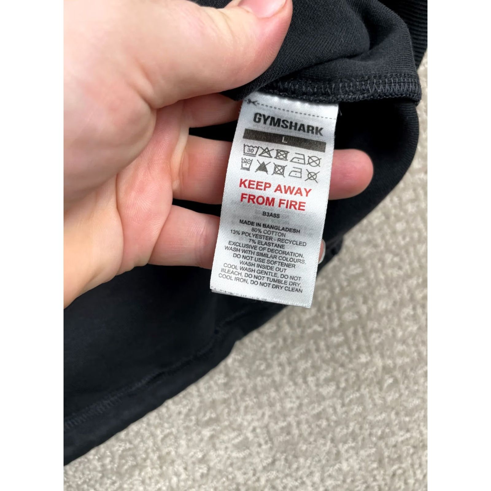 Gymshark Gymshark Sweatshirt Womens Large Black Cropped Crewneck Pullover Active Gym Top Size L / US 10 / IT 46 - 5 Thumbnail