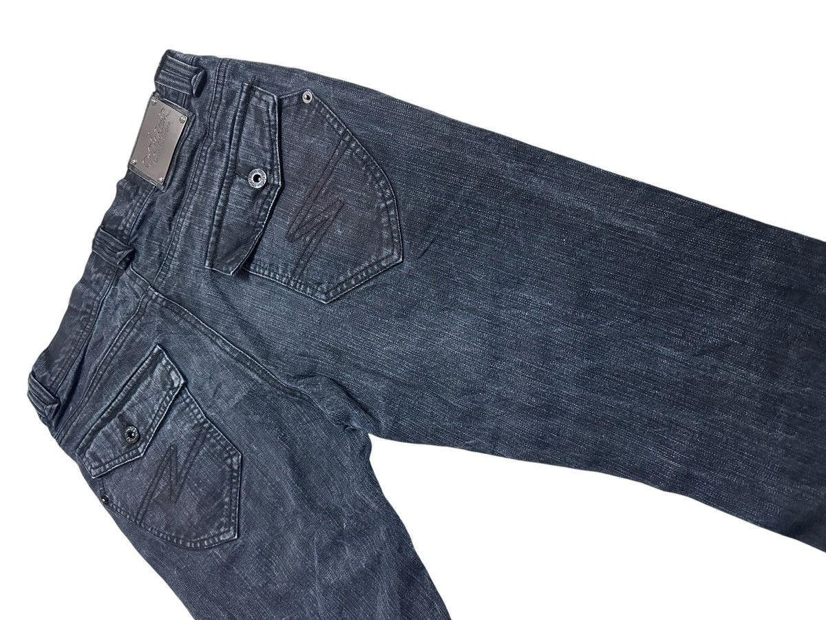 In The Attic × Japanese Brand × Vintage Japan In The Attic Tactical Pocket Mud Wash Denim Pants Size US 31 - 4 Thumbnail