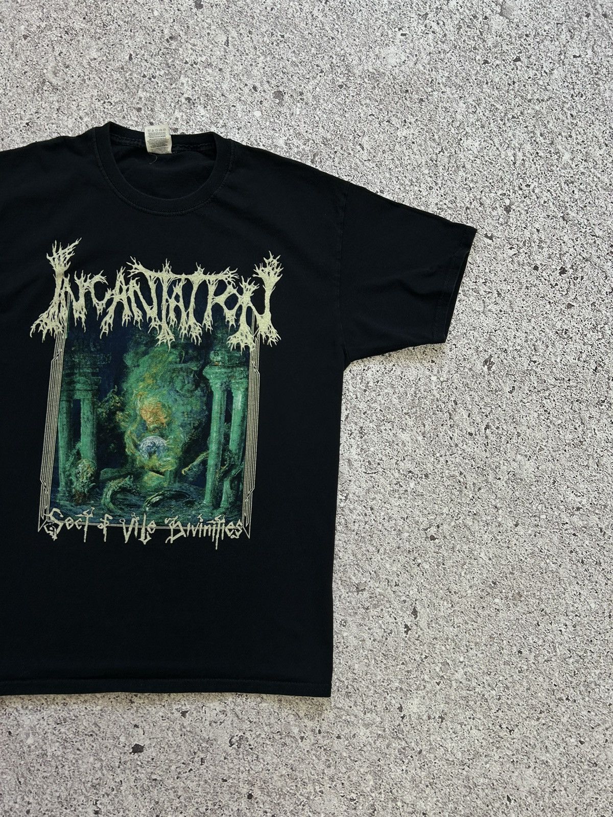 Band Tees × Vintage Incantation Sect Of Vile Divinities Rock Band Retro T-Shirt Size US L / EU 52-54 / 3 - 4 Thumbnail