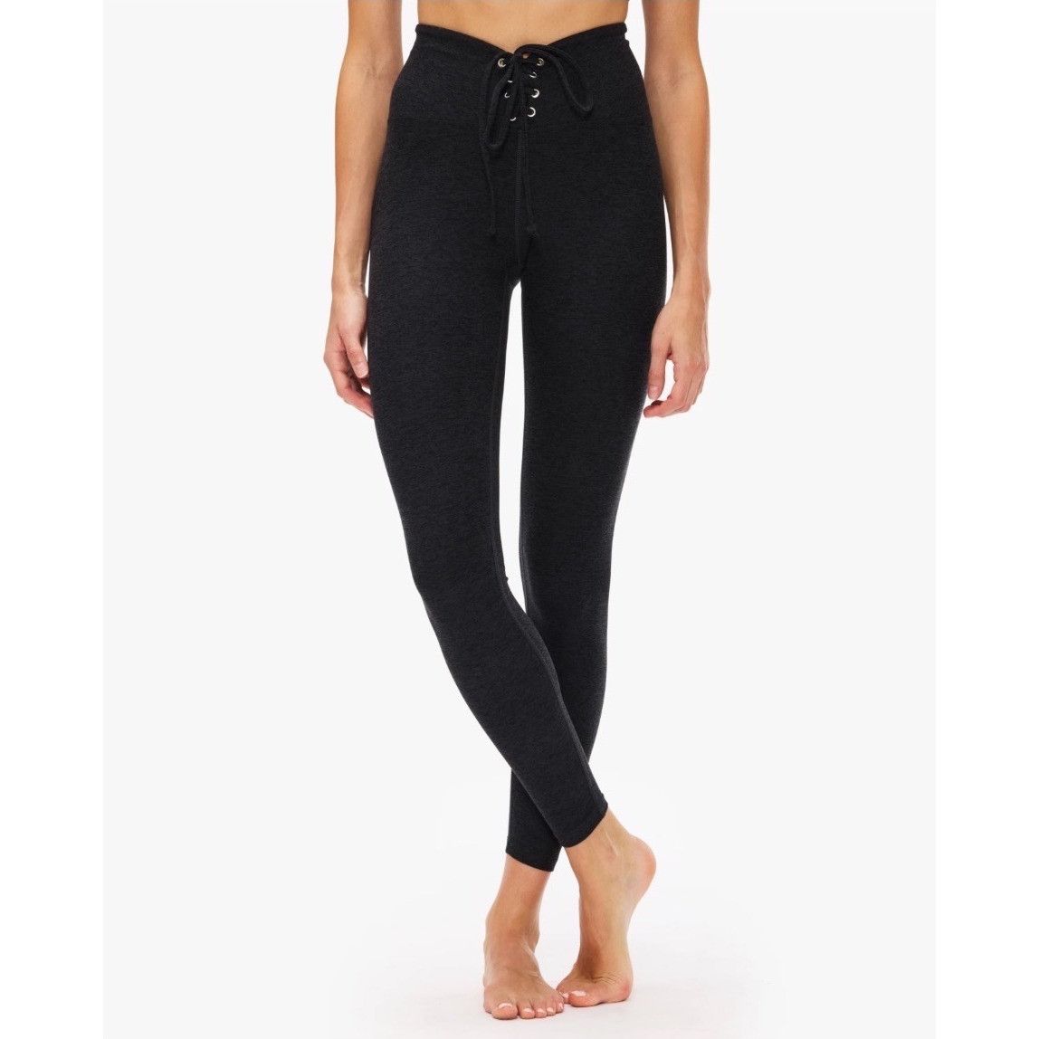 Other Year Of Ours Black Soul Lace-Up High-Waisted Leggings L Size 34" / US 12 / IT 48 - 1 Thumbnail