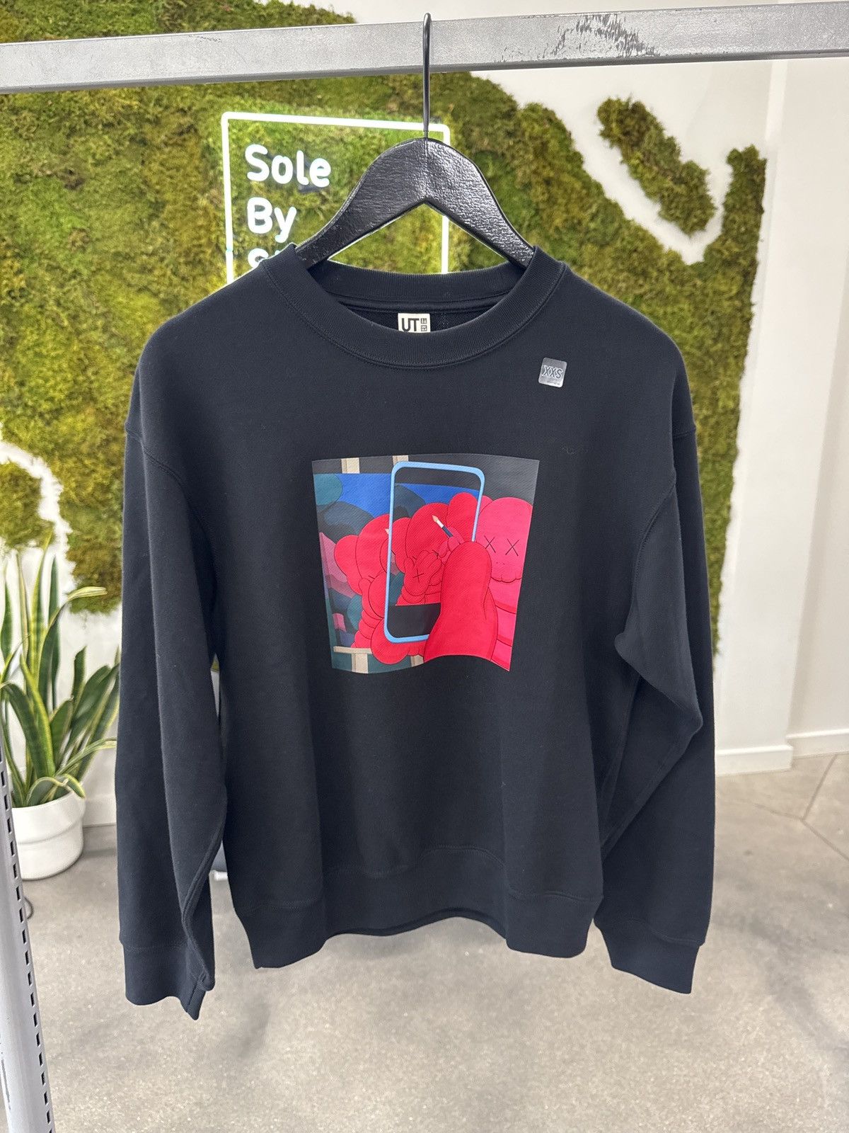 Andy Warhol × Kaws × Uniqlo KAWS x Uniqlo Warhol Graphic Sweatshirt Black Size US XXS / EU 40 - 1 Thumbnail