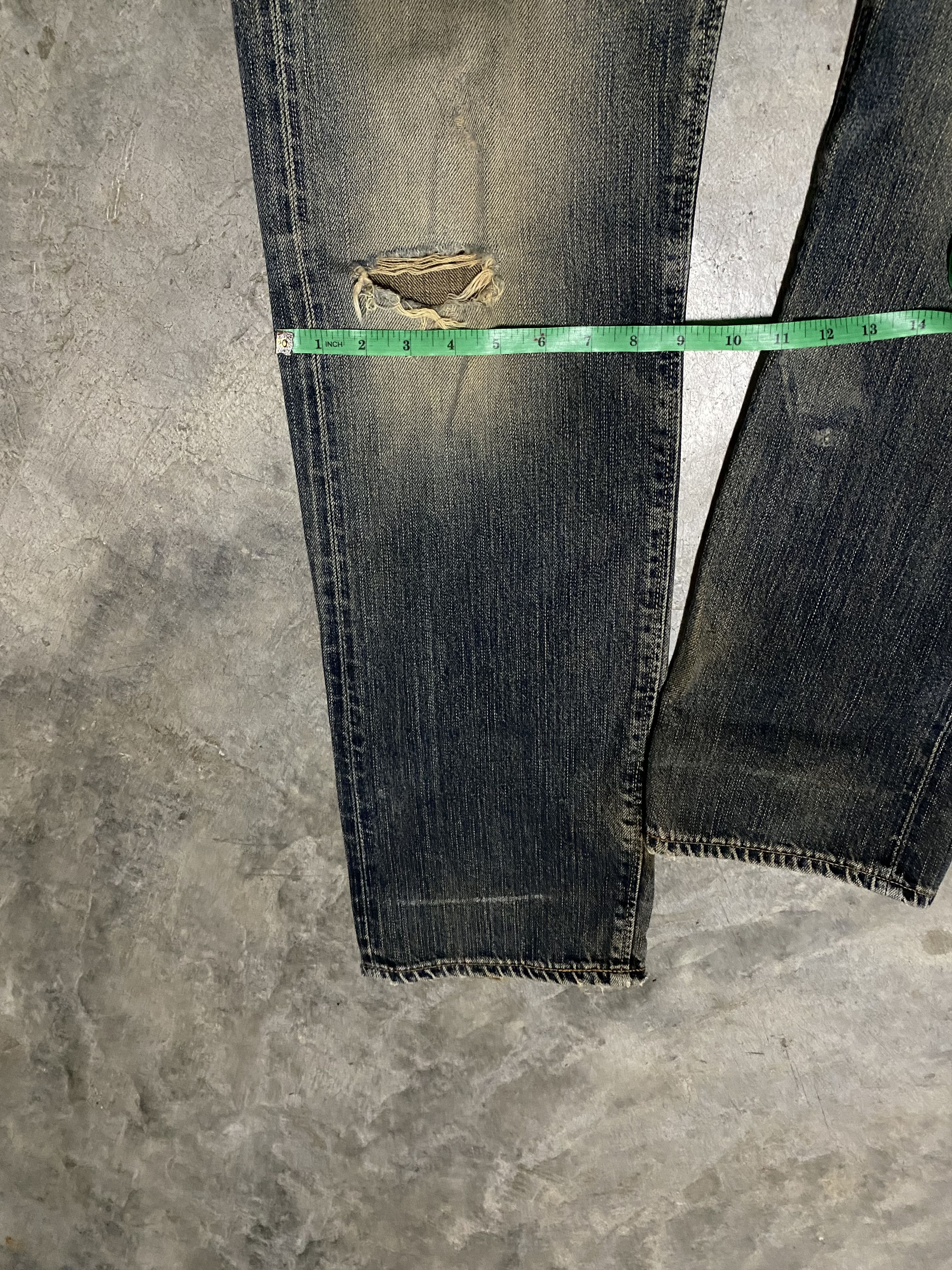 Edwin Vintage Edwin 505zx Mud Wash Selvedge Distressed Jeans Size US 32 / EU 48 - 23 Thumbnail