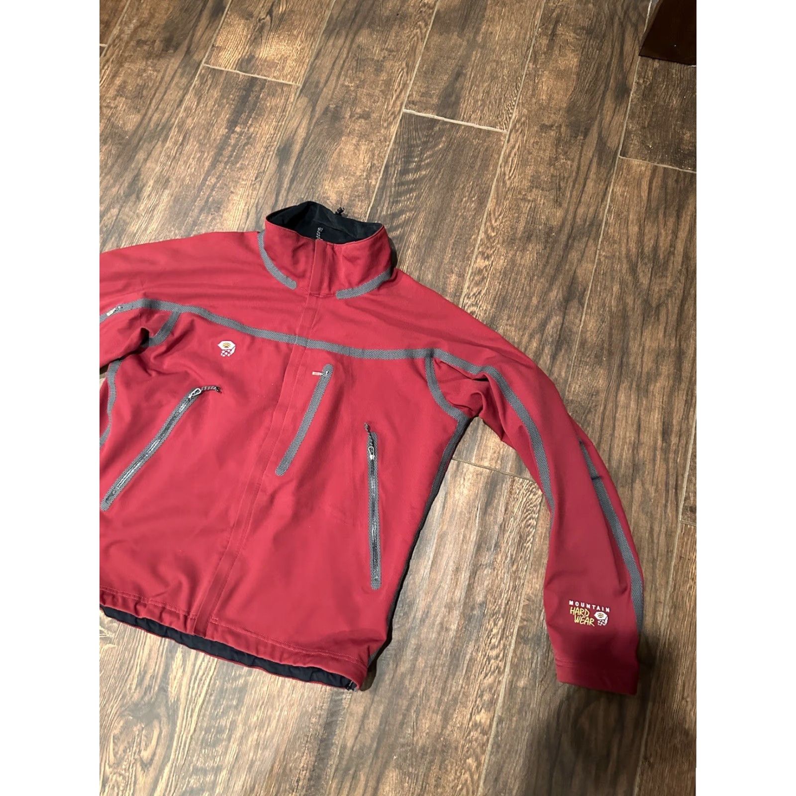 Mountain Hardwear Mountain Hardwear Mens Red Conduit Softshell Long Sleeve Full Zip Jacket Size L Size US L / EU 52-54 / 3 - 2 Thumbnail