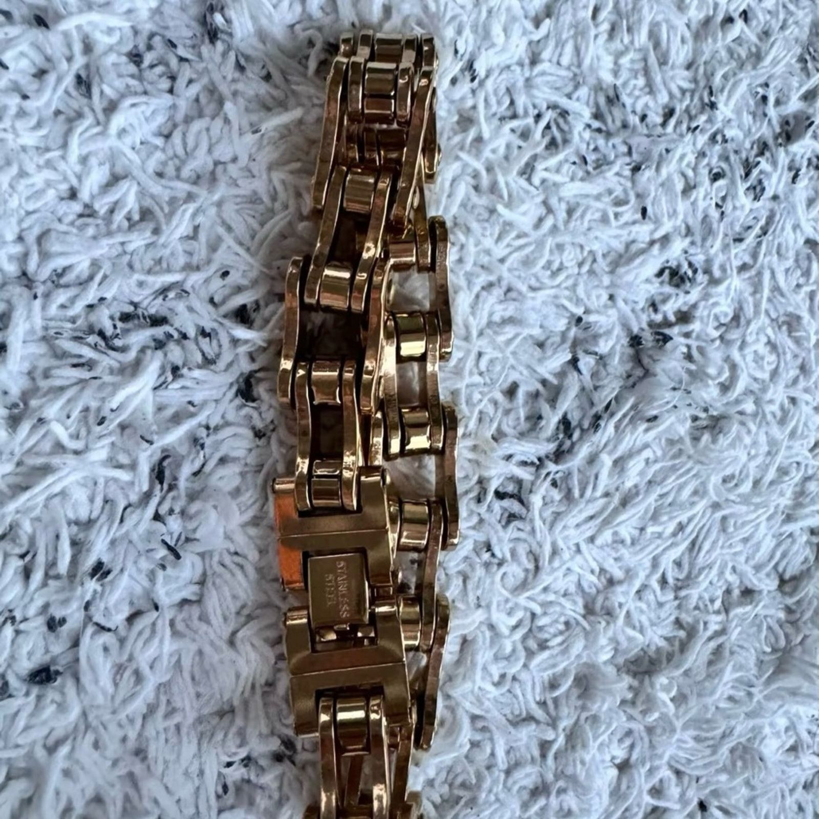 Other Punk Rock Biker 316L Stainless Steel Mens Bracelet Size ONE SIZE - 4 Thumbnail