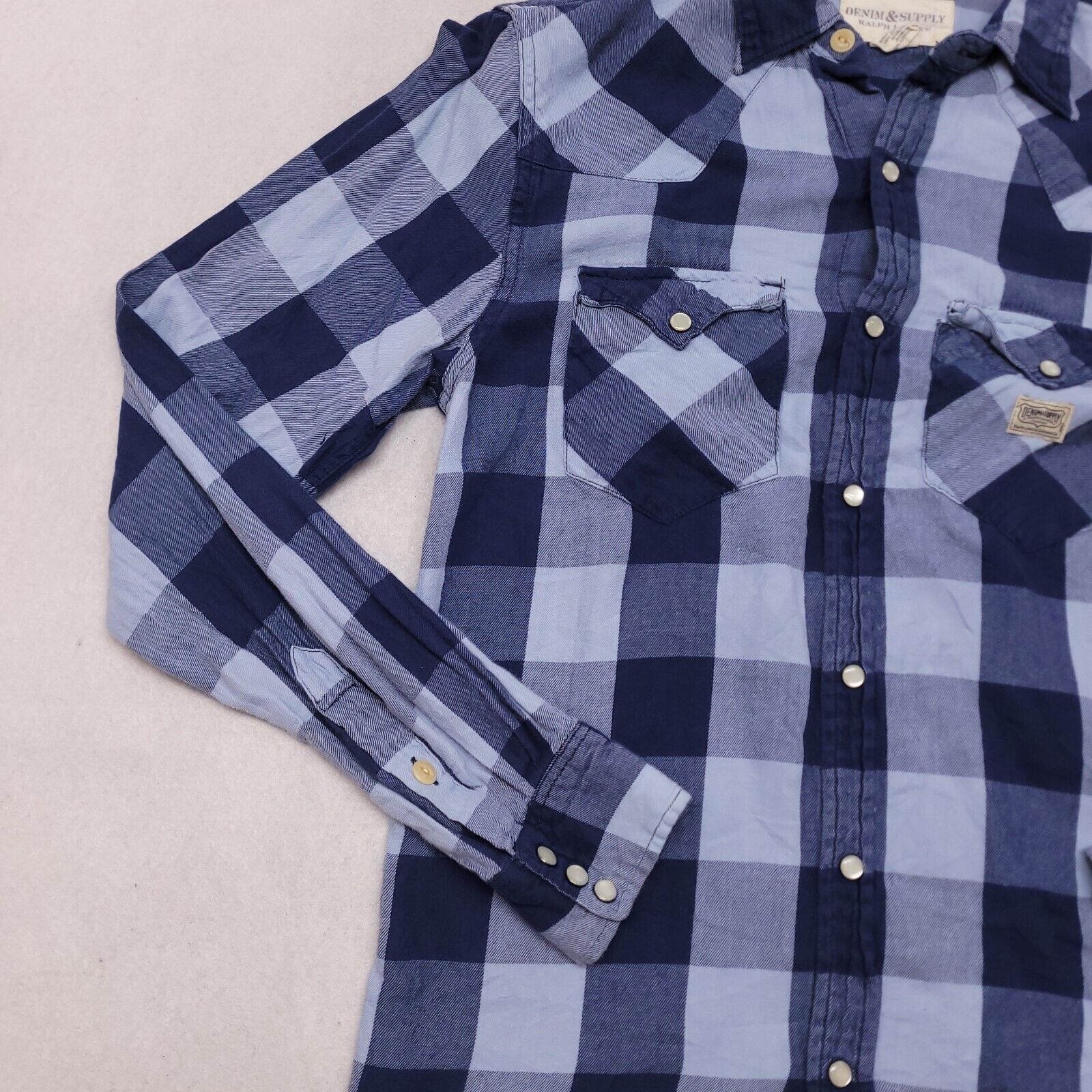 Ralph Lauren Ralph Lauren Buffalo Check Flannel Shirt Mens Size S Blue Size US S / EU 44-46 / 1 - 4 Thumbnail