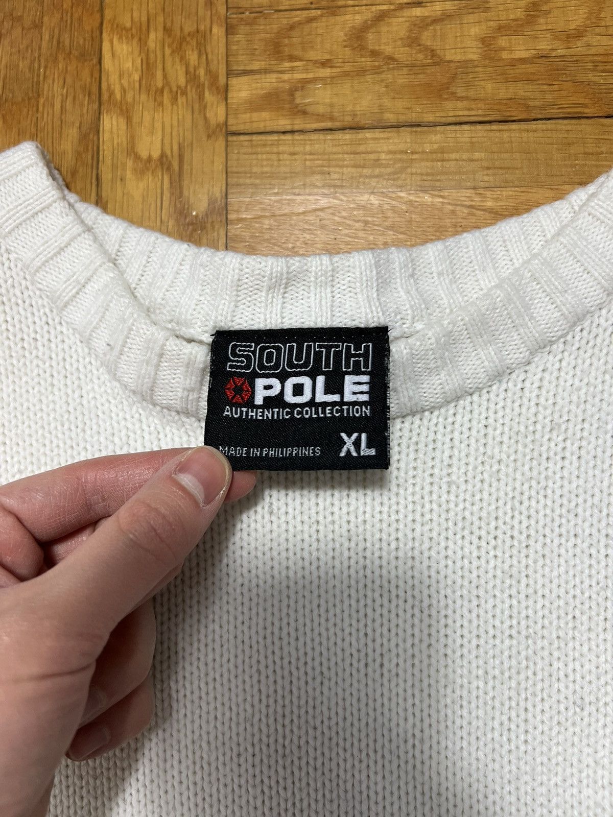 Southpole Sweater South Pole vintage white black skate Size US XL / EU 56 / 4 - 3 Thumbnail