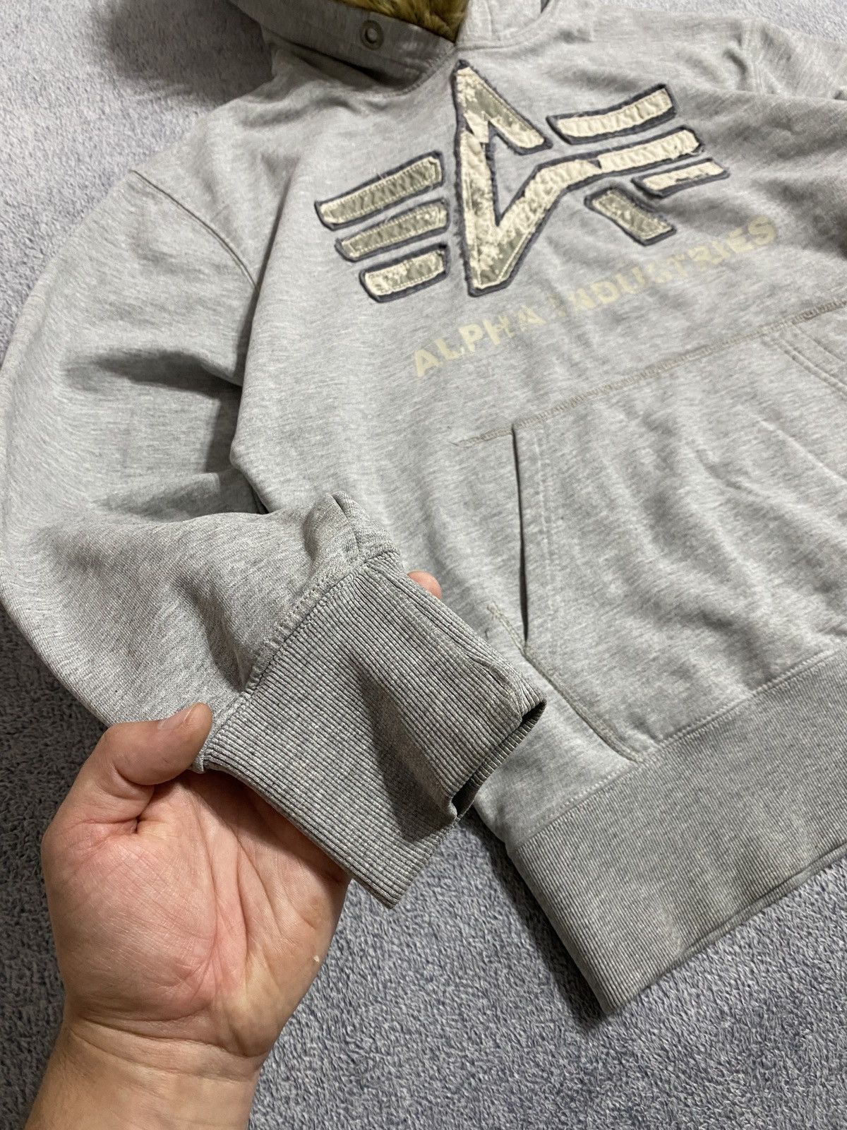 Alpha Industries Vtg Alpha Industries If Six Was Nine LGB style mohair hoodie Size US M / EU 48-50 / 2 - 7 Thumbnail