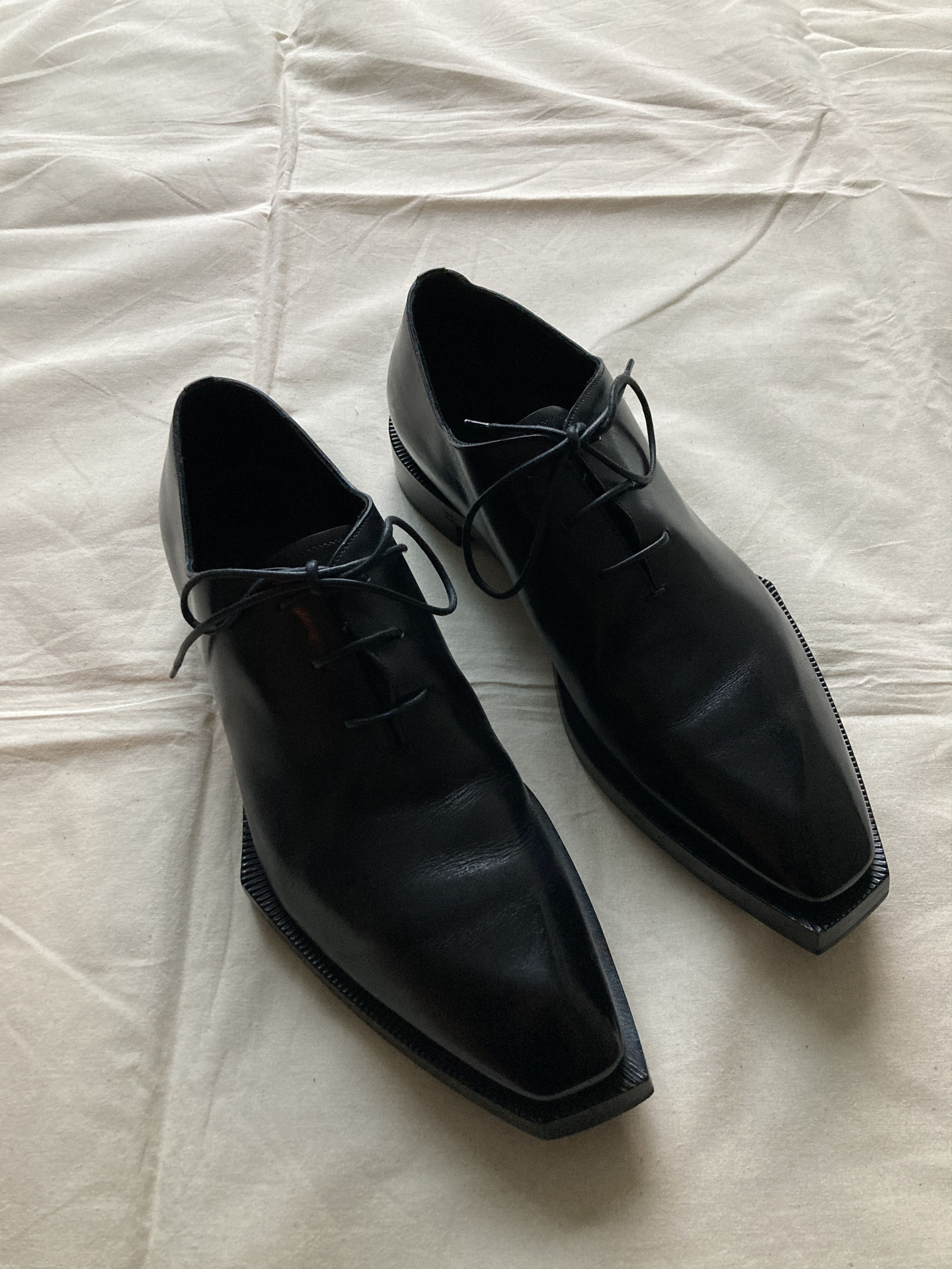 Kris Van Assche Black Alessandro Edge Oxford Shoes | Grailed
