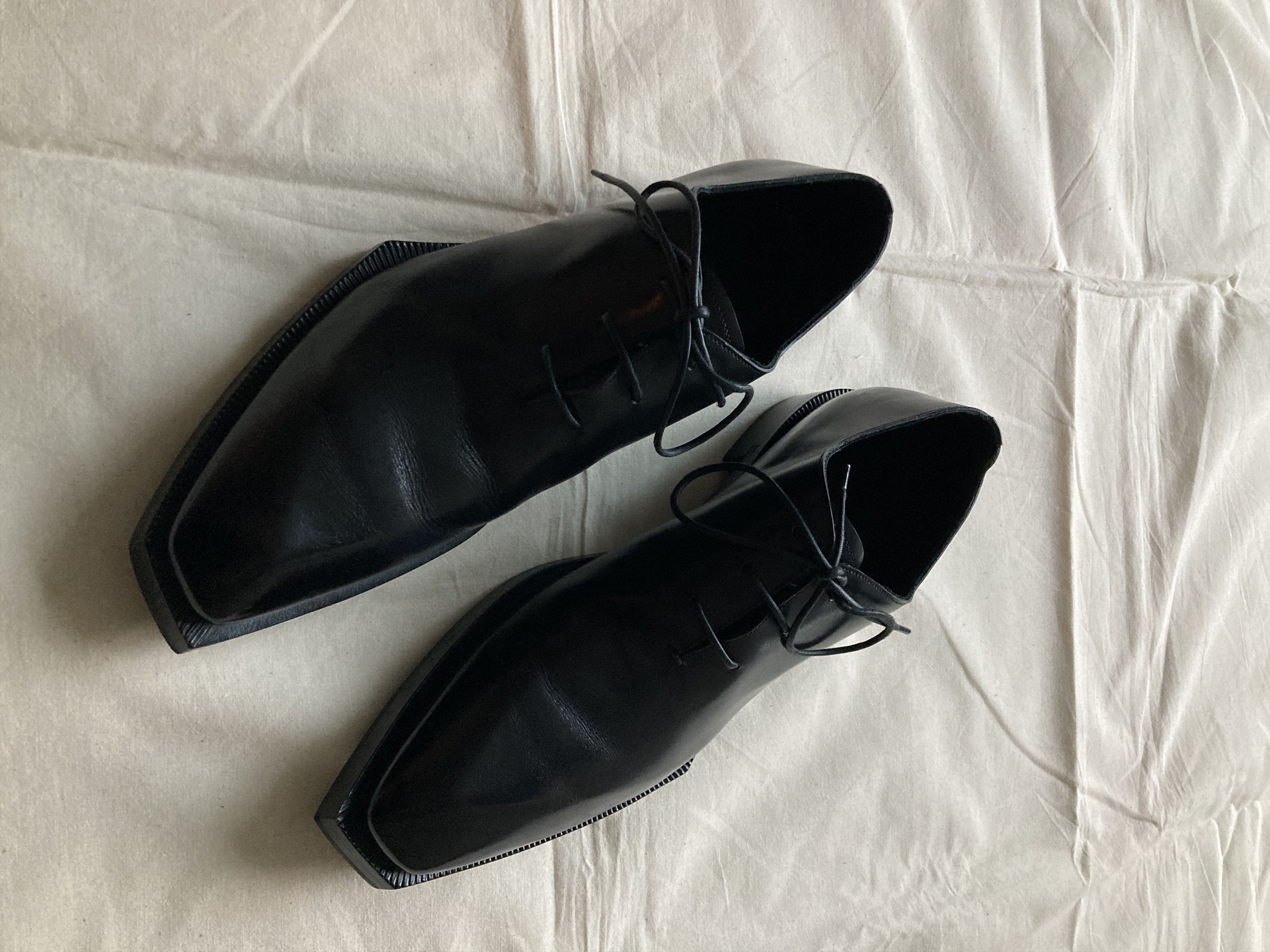 image of Berluti x Kris Van Assche Black Alessandro Edge Oxford Shoes, Men's (Size 8)
