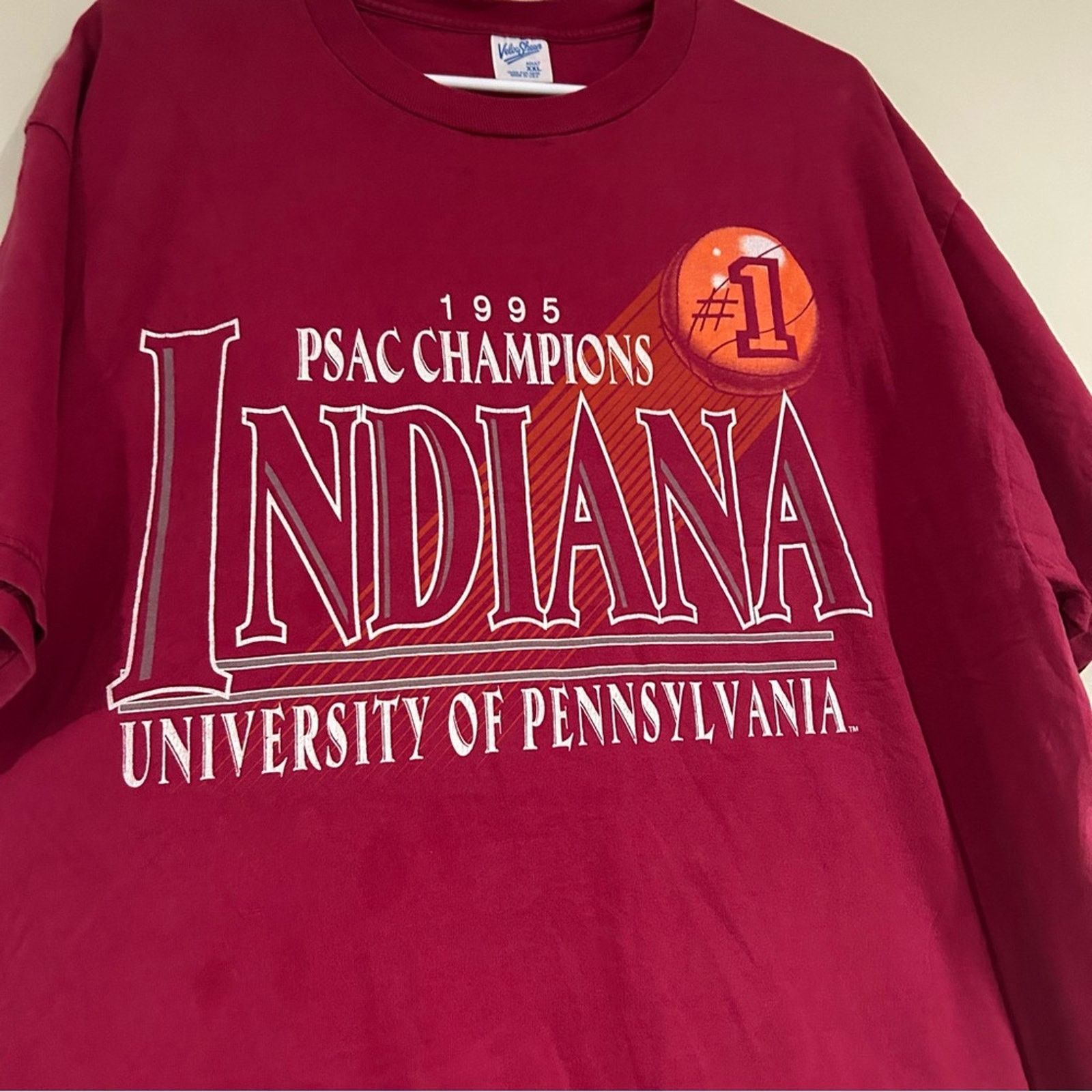 Velva Sheen 1995 Indiana University of Pennsylvania Basketball Shirt Size US XXL / EU 58 / 5 - 2 Thumbnail