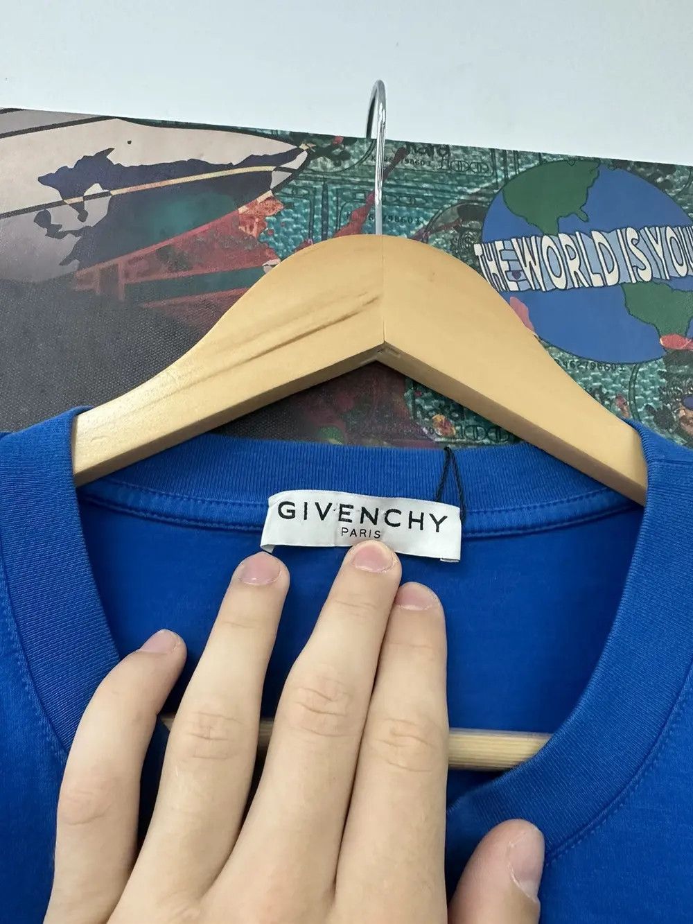 Givenchy o1loc1c0724 T-Shirt in Blue Size US L / EU 52-54 / 3 - 3 Thumbnail