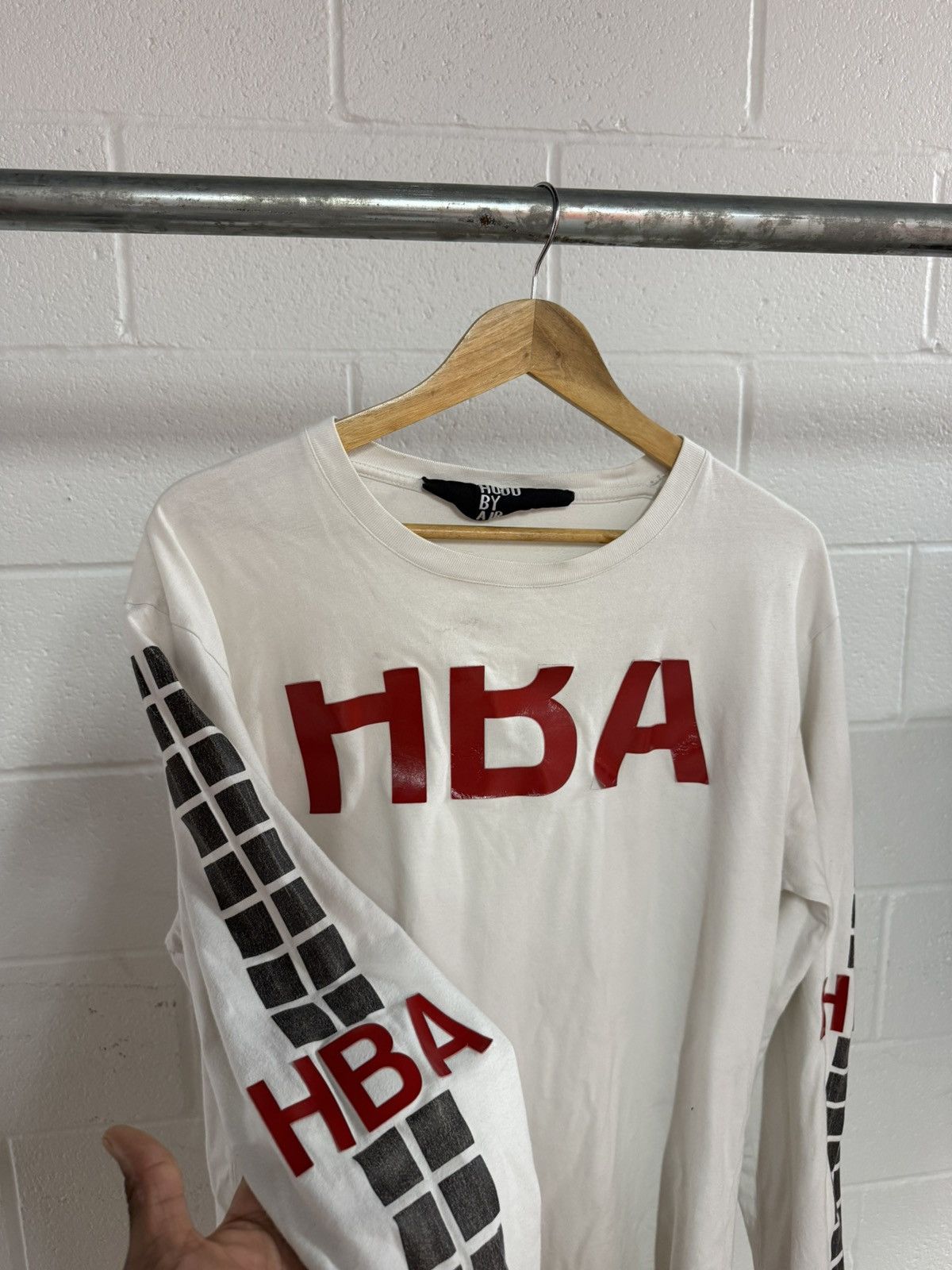 Hood By Air HBA Hood by Air Distressed Long Sleeve T-Shirt Tee Size US L / EU 52-54 / 3 - 2 Thumbnail