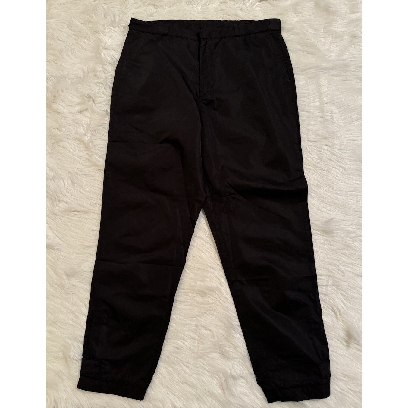Prada Prada Nylon Gabardine Pants Triangle Logo Strap Cuff Black 5 Size US 36 / EU 52 - 1 Thumbnail