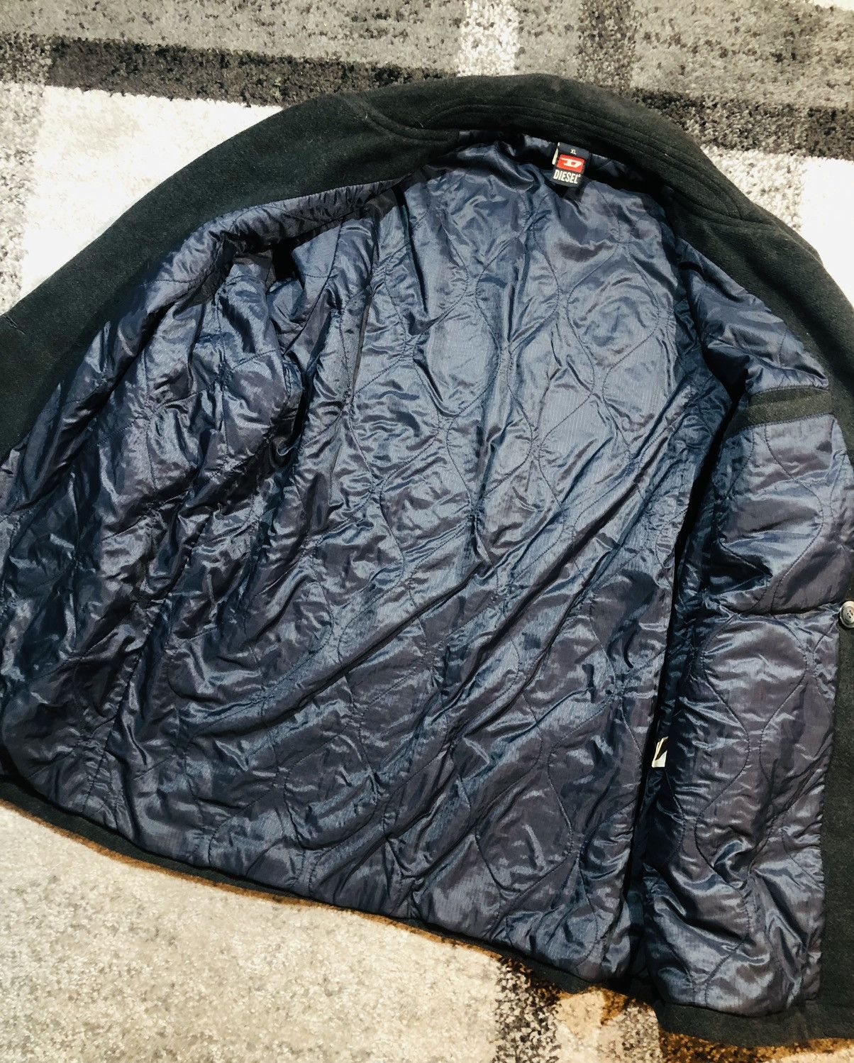 Diesel Diesel Coat men size xl black collared Size US XL / EU 56 / 4 - 7 Thumbnail