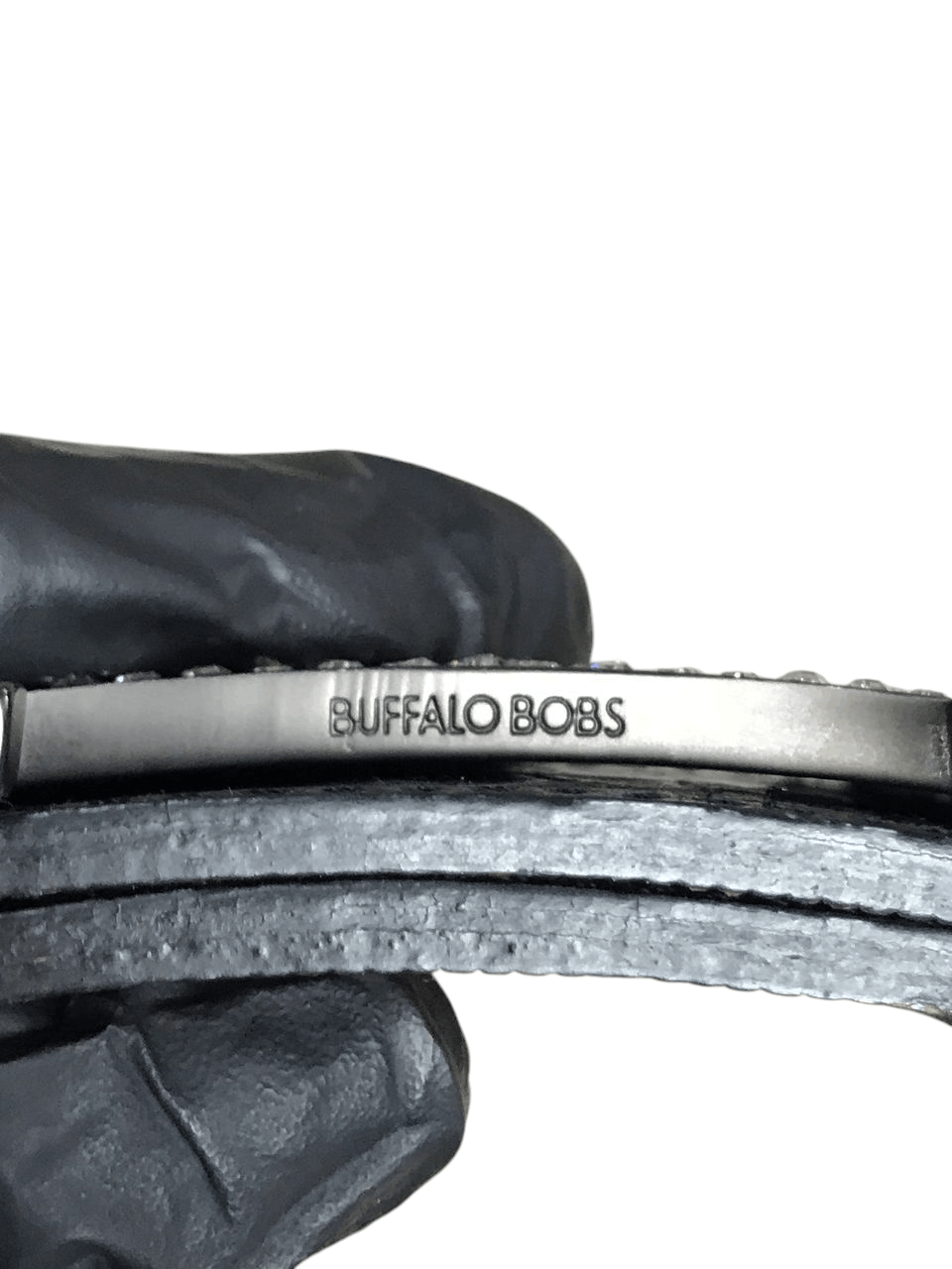 BUFFALO BOBS Buffalo Bobs Reversible Leather Belt with Rinstone Buckle Size ONE SIZE - 3 Thumbnail