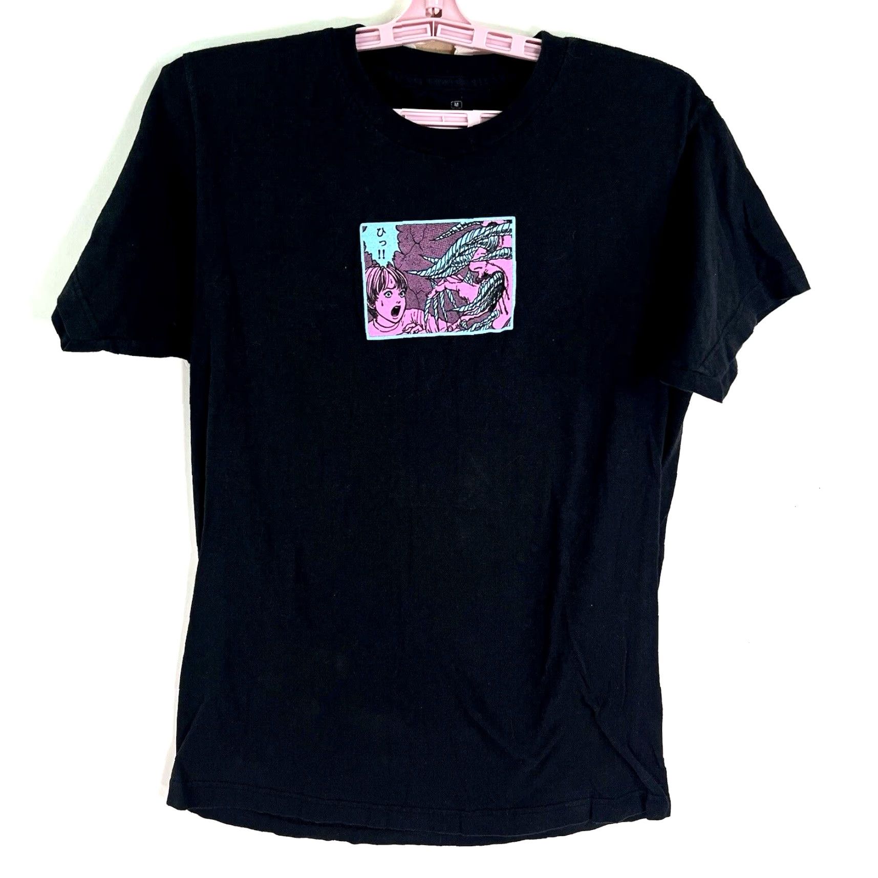 Ripple Junction VINTAGE Ripple Junction Junji Ito Uzumaki T-Shirt Mens Size M Horror Manga Double-Sided Print Black Size US M / EU 48-50 / 2 - 2 Thumbnail