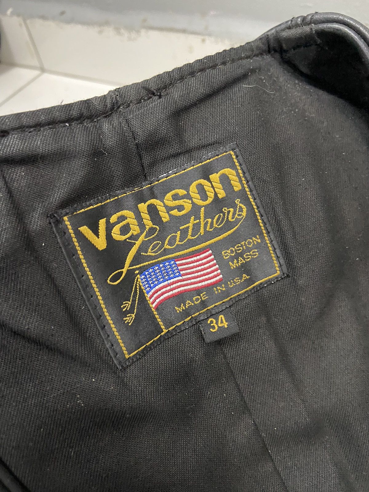 Vanson Leathers VANSON LEATHER BIKERS LEATHER VEST Size US XS / EU 42 / 0 - 7 Thumbnail