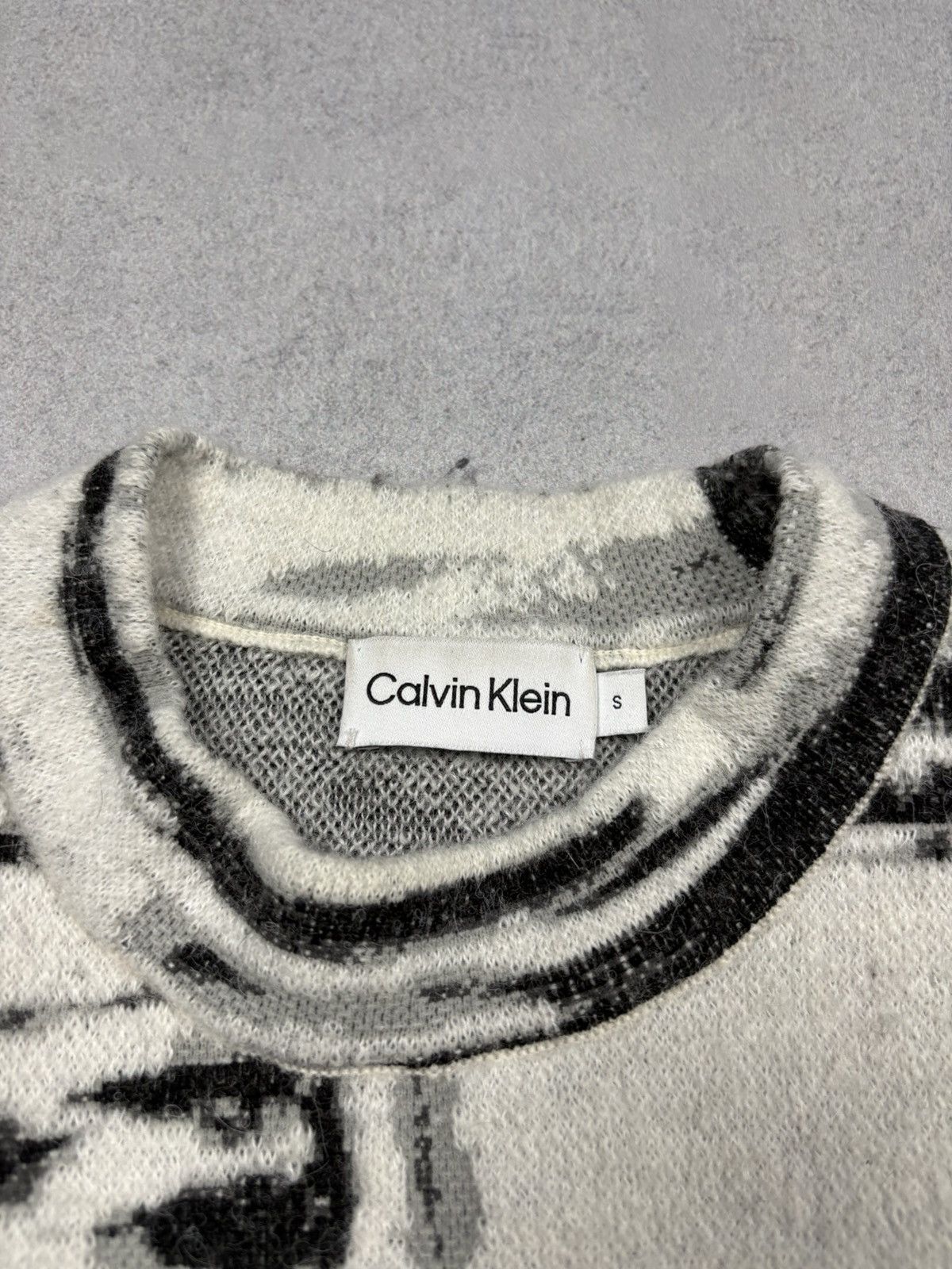 Calvin Klein Calvin Klein Abstract Pattern Sweater Alpaca Wool Blend Y2K Size US S / EU 44-46 / 1 - 7 Thumbnail