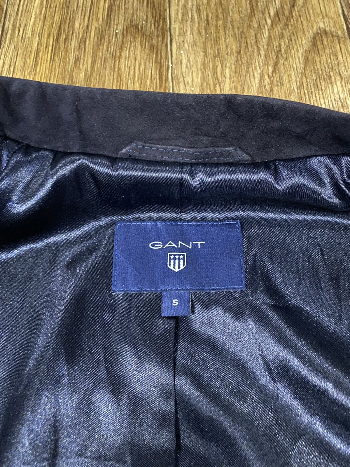 Gant Gant Dark Blue Suede Goat Leather Light Bomber Jacket Men’s Size US S / EU 44-46 / 1 - 4 Thumbnail