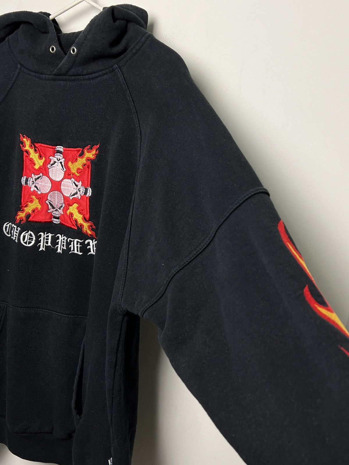 Vintage choppers vintage embroidery hoodie l-xl maltese cross Size US XL / EU 56 / 4 - 10 Thumbnail