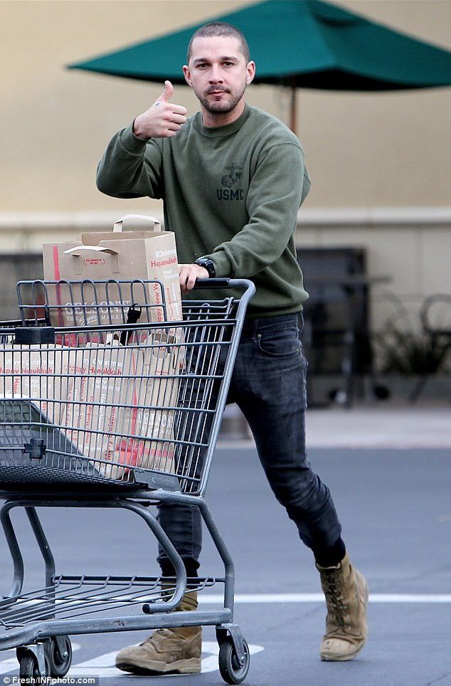 Other USMC US Marine Corps Olive Sweatshirt Shia Labeouf Style Size US M / EU 48-50 / 2 - 2 Thumbnail