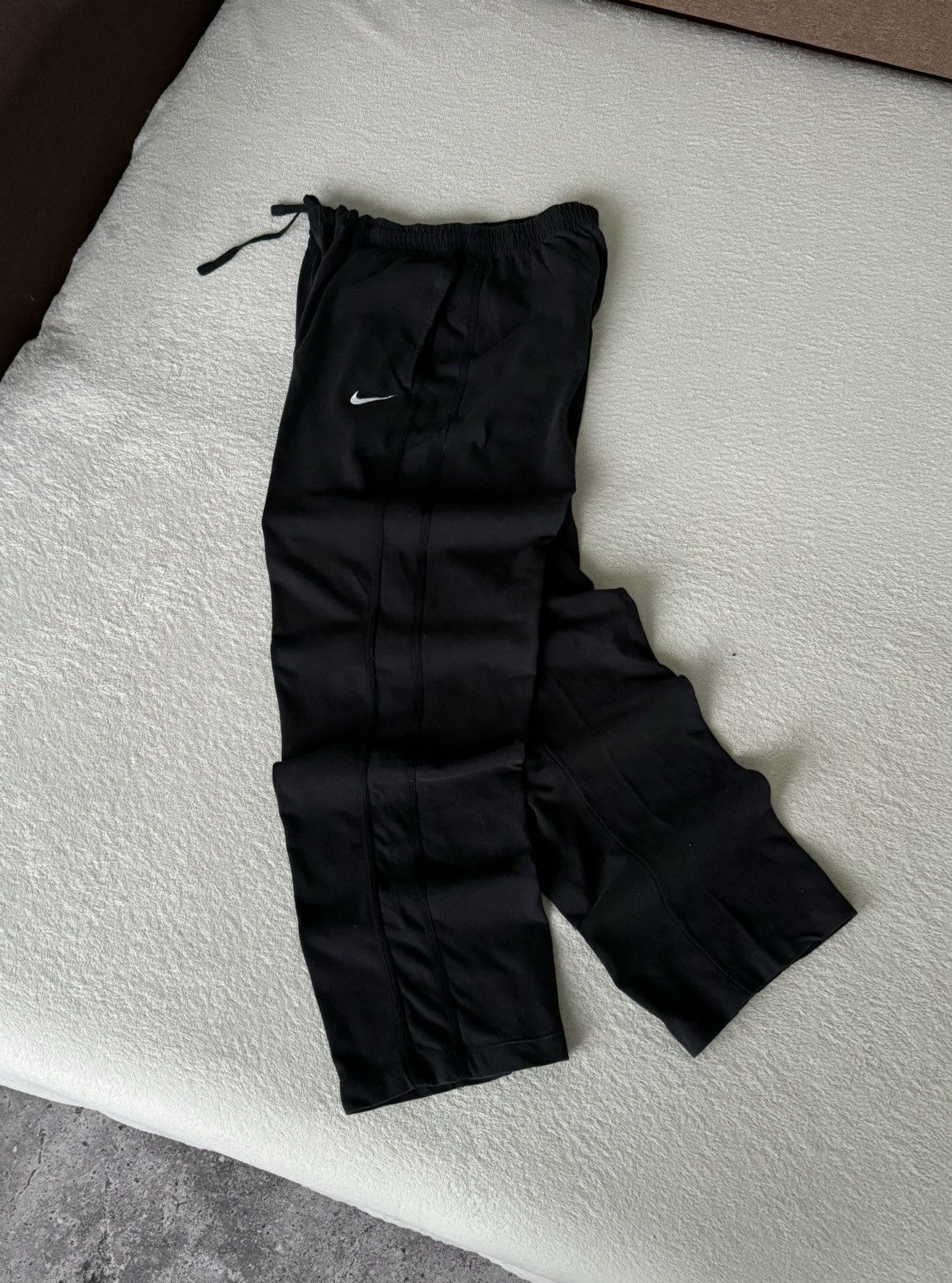 Nike × Vintage Vintage Nike Y2K swoosh cotton pants Size US 32 / EU 48 - 1 Thumbnail