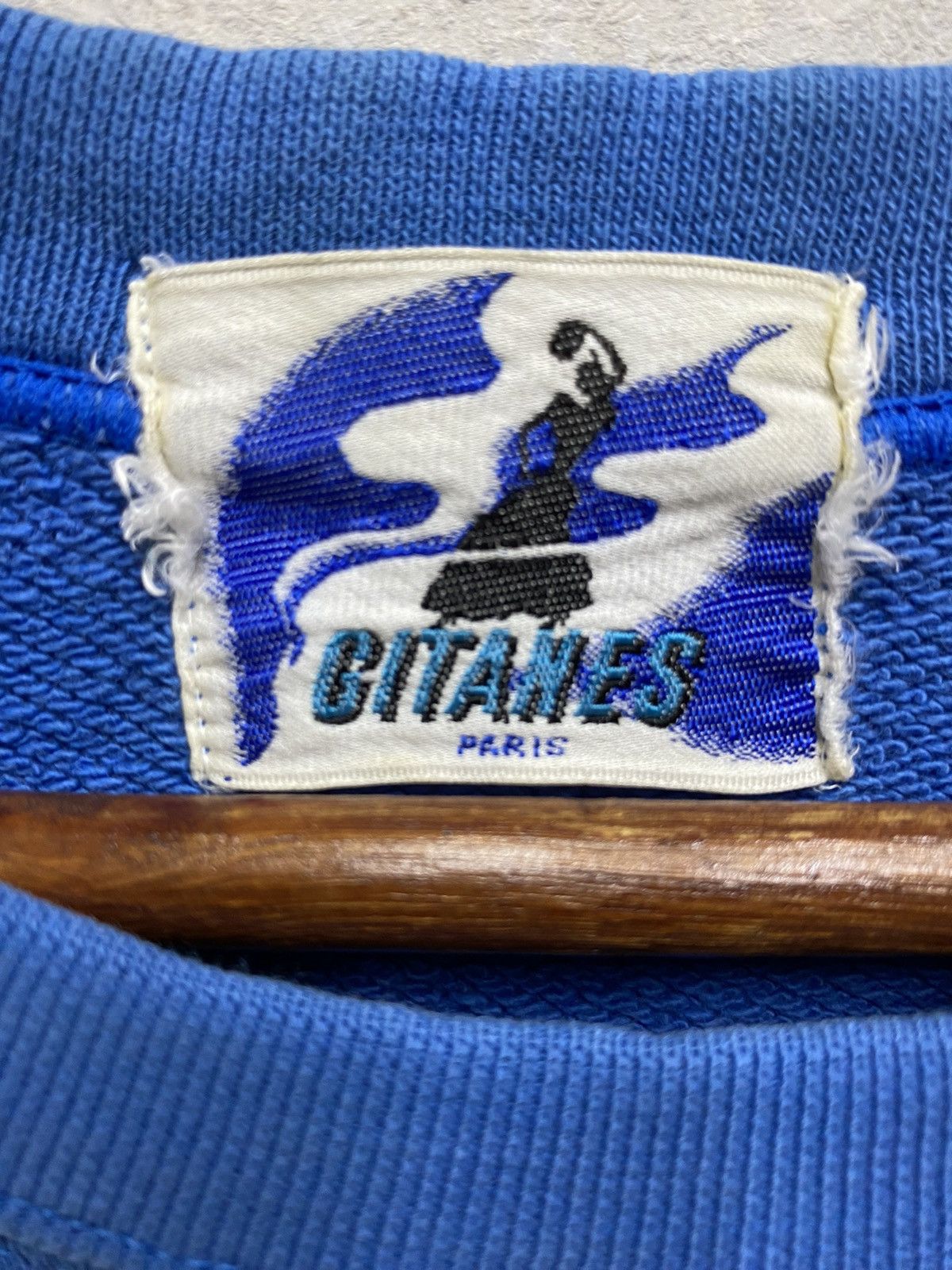 Vintage Vintage Gitanes Racing Team Sweatshirt Big Logo Size M Size US M / EU 48-50 / 2 - 7 Thumbnail