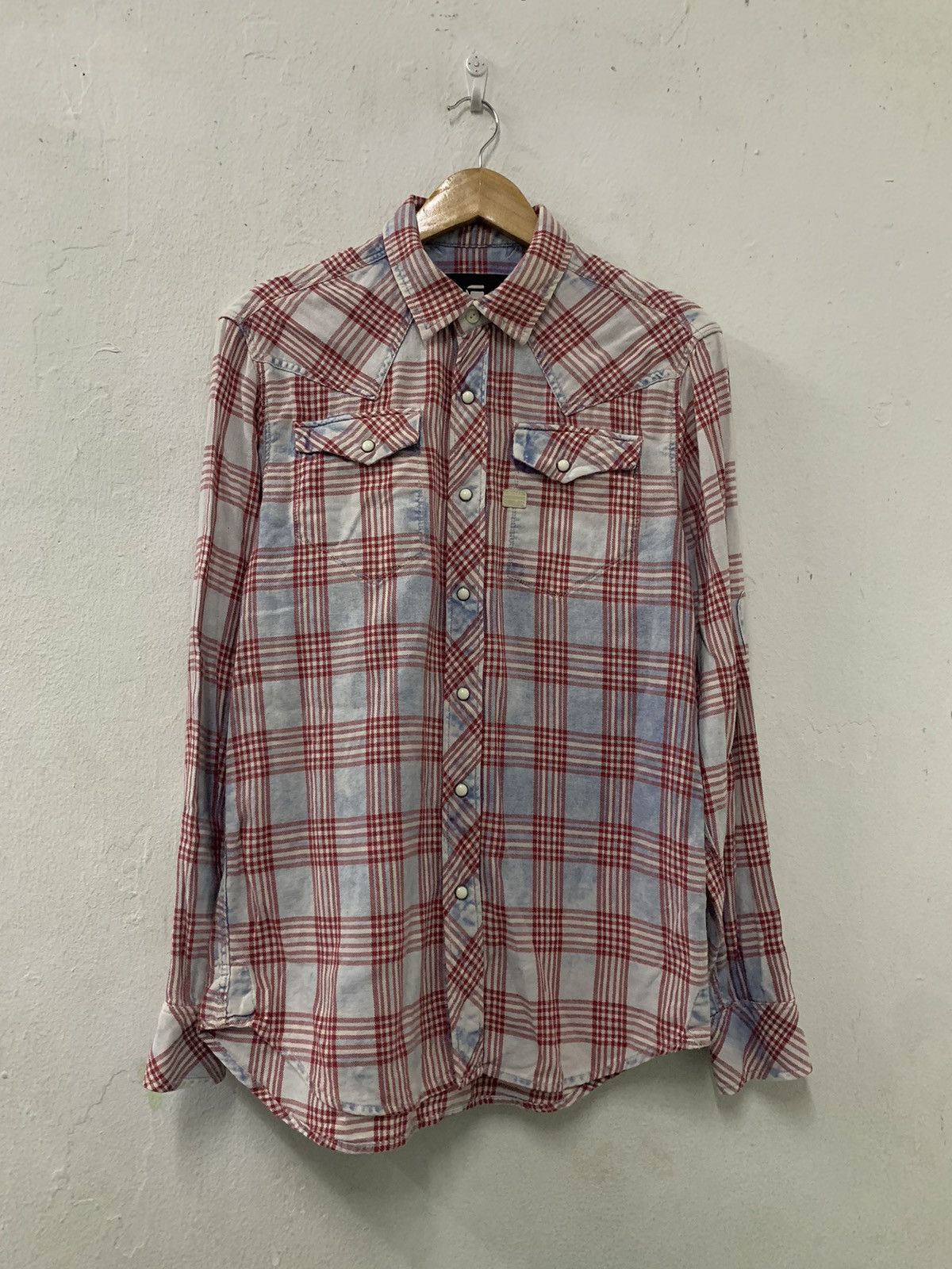 G-Star G-Star Tacoma Shirt Pearl Snap Flannel Size US S / EU 44-46 / 1 - 1 Thumbnail