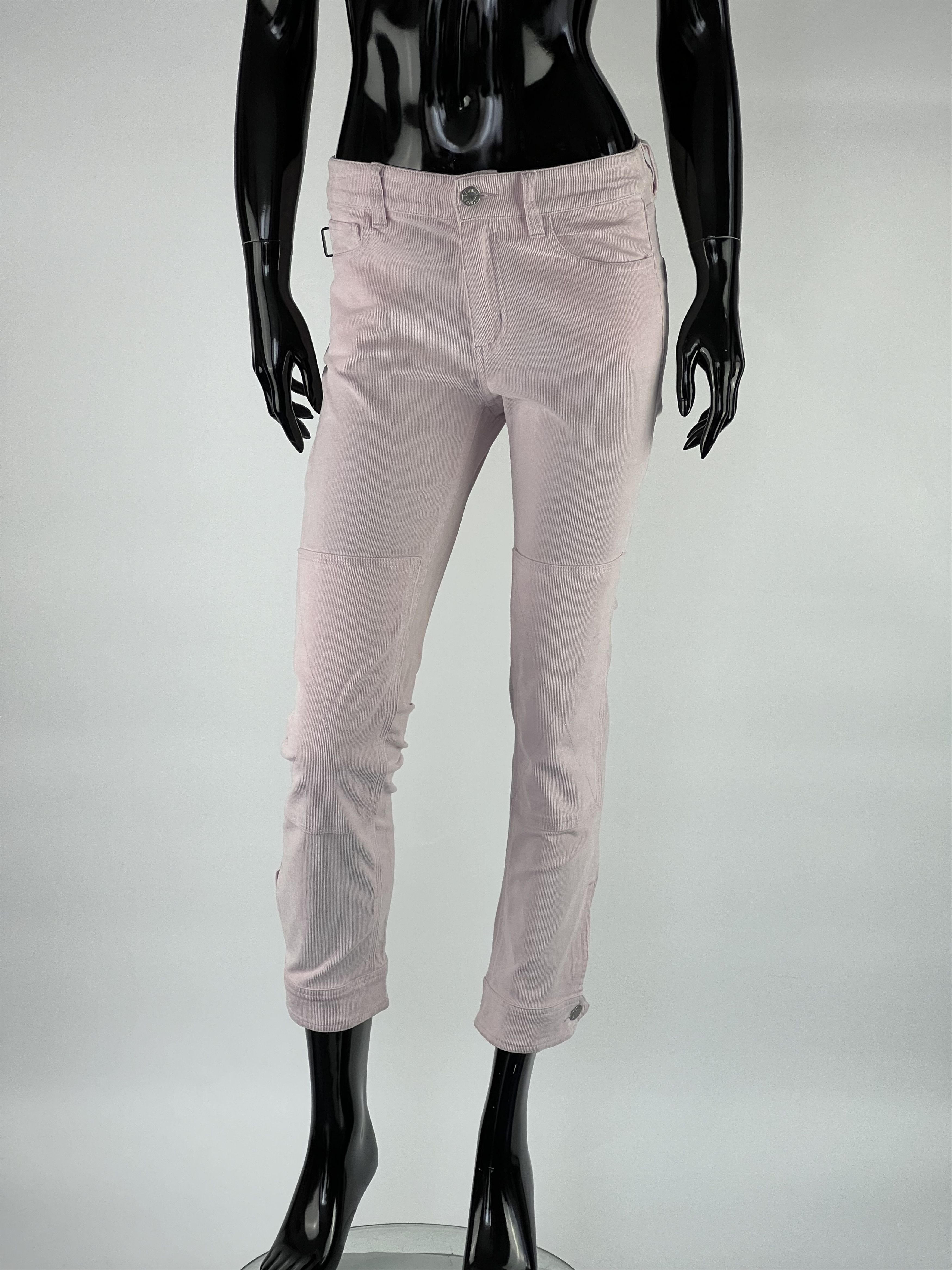 Zadig & Voltaire Zadig & Voltaire Women's Pink Corduroy Velours Pants Size 36 Size 27" / US 4 / IT 40 - 1 Thumbnail