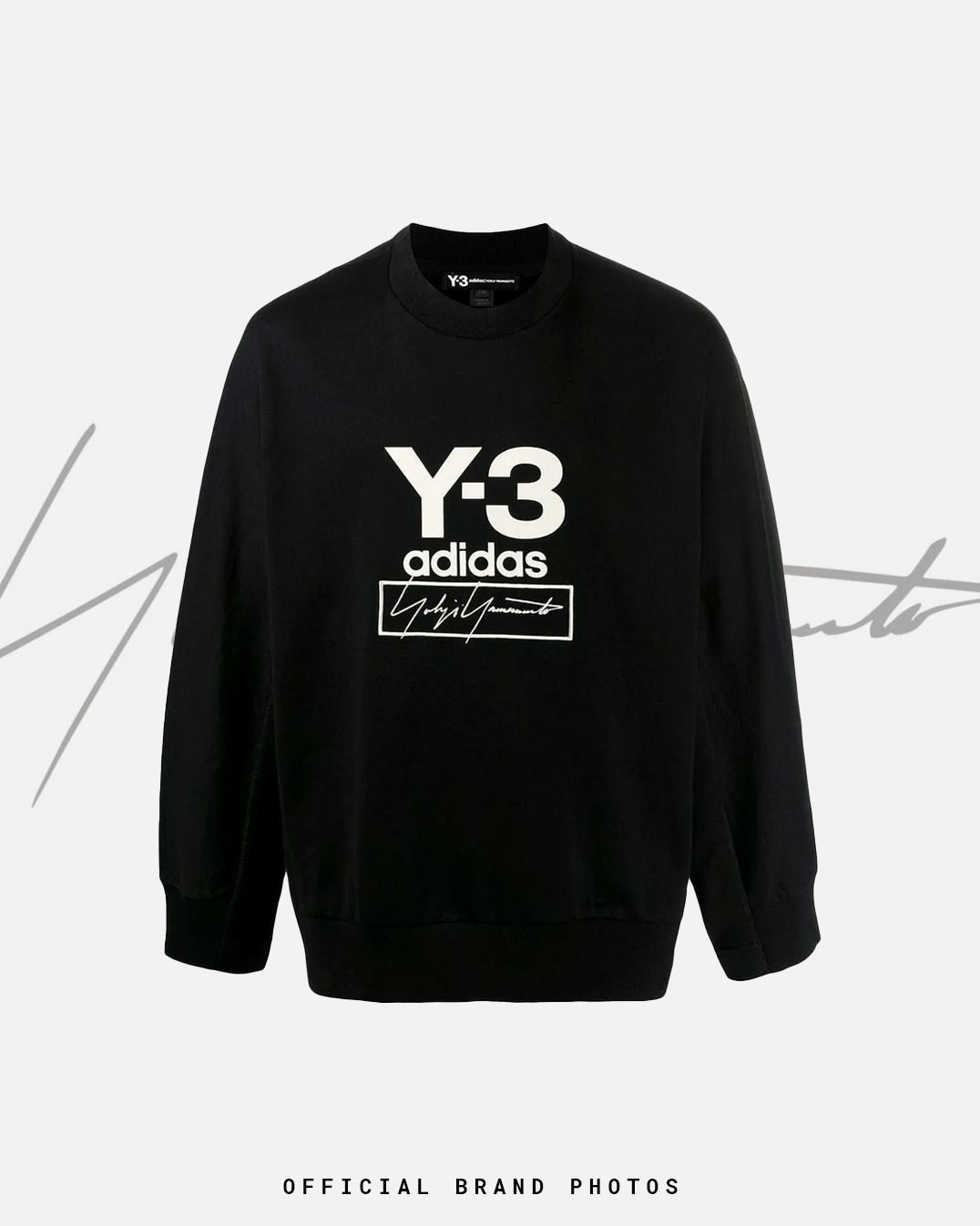 Y-3 Y-3 Black Stacked Logo Sweatshirt Size US L / EU 52-54 / 3 - 2 Thumbnail