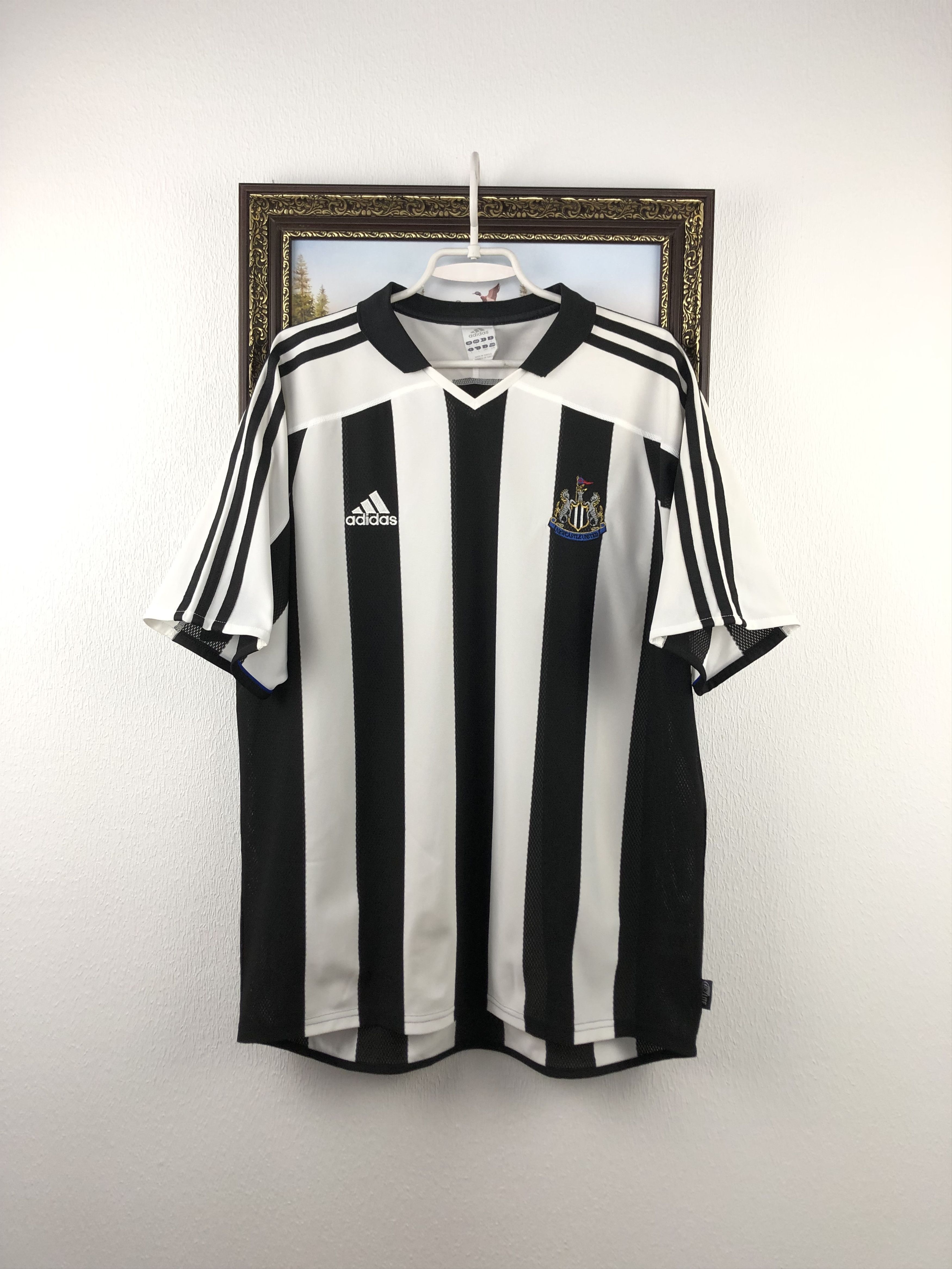 Adidas Newcastle United football shirt 2003 Soccer Jersey Trikot Size US L / EU 52-54 / 3 - 1 Thumbnail