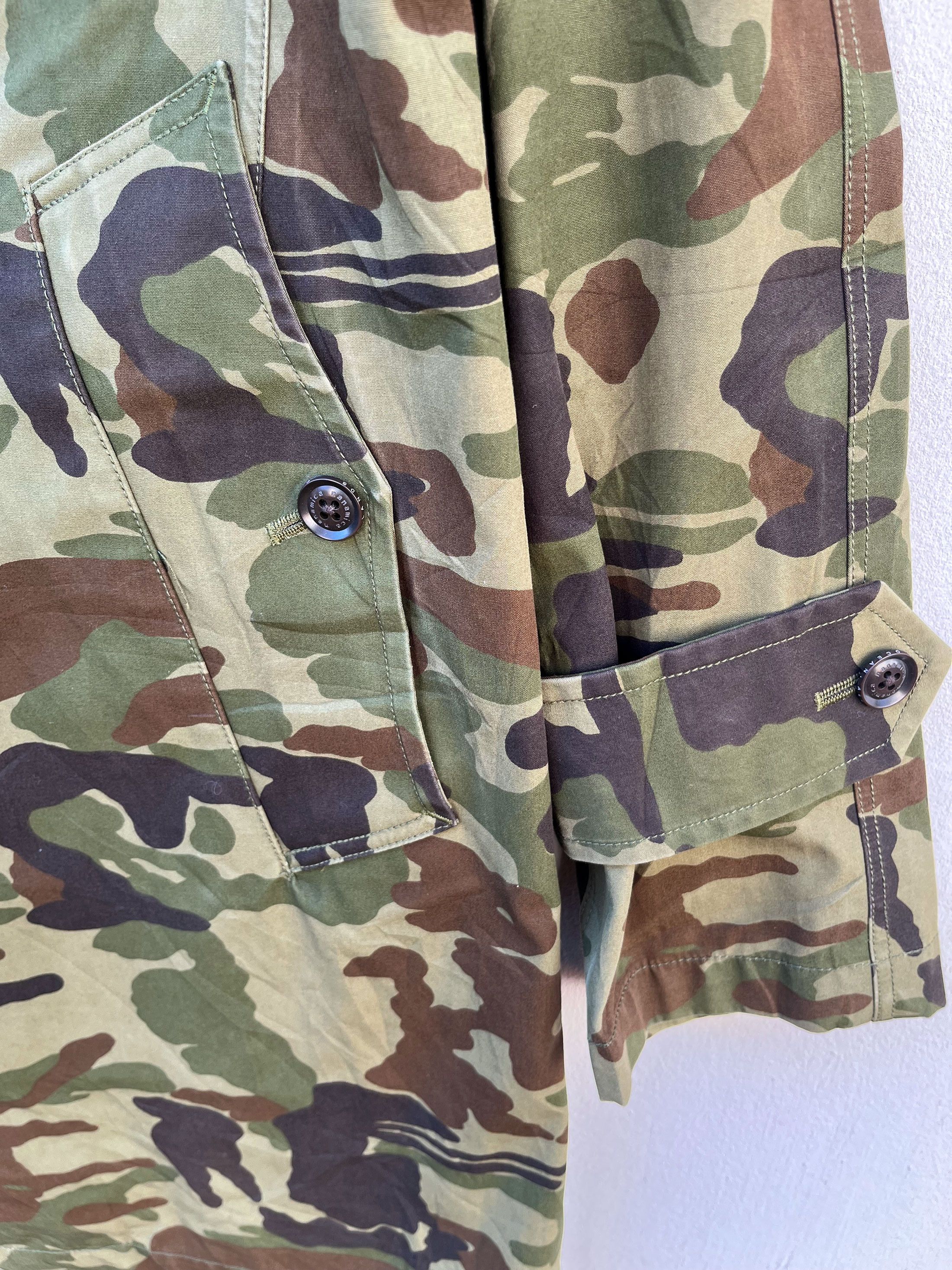 Goretex × Japanese Brand × Nanamica Nanamica Gore Tex Camouflage Army Coat Size US S / EU 44-46 / 1 - 2 Thumbnail